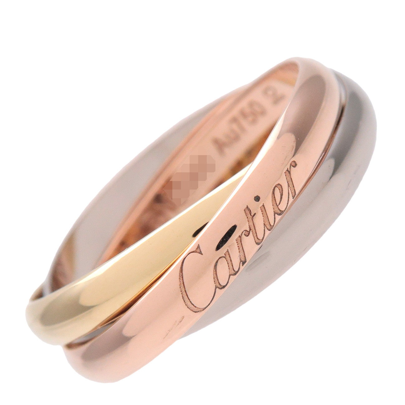 Cartier Trinity Ring SM K18 750YG/WG/PG #54 US7 EU54 HK15