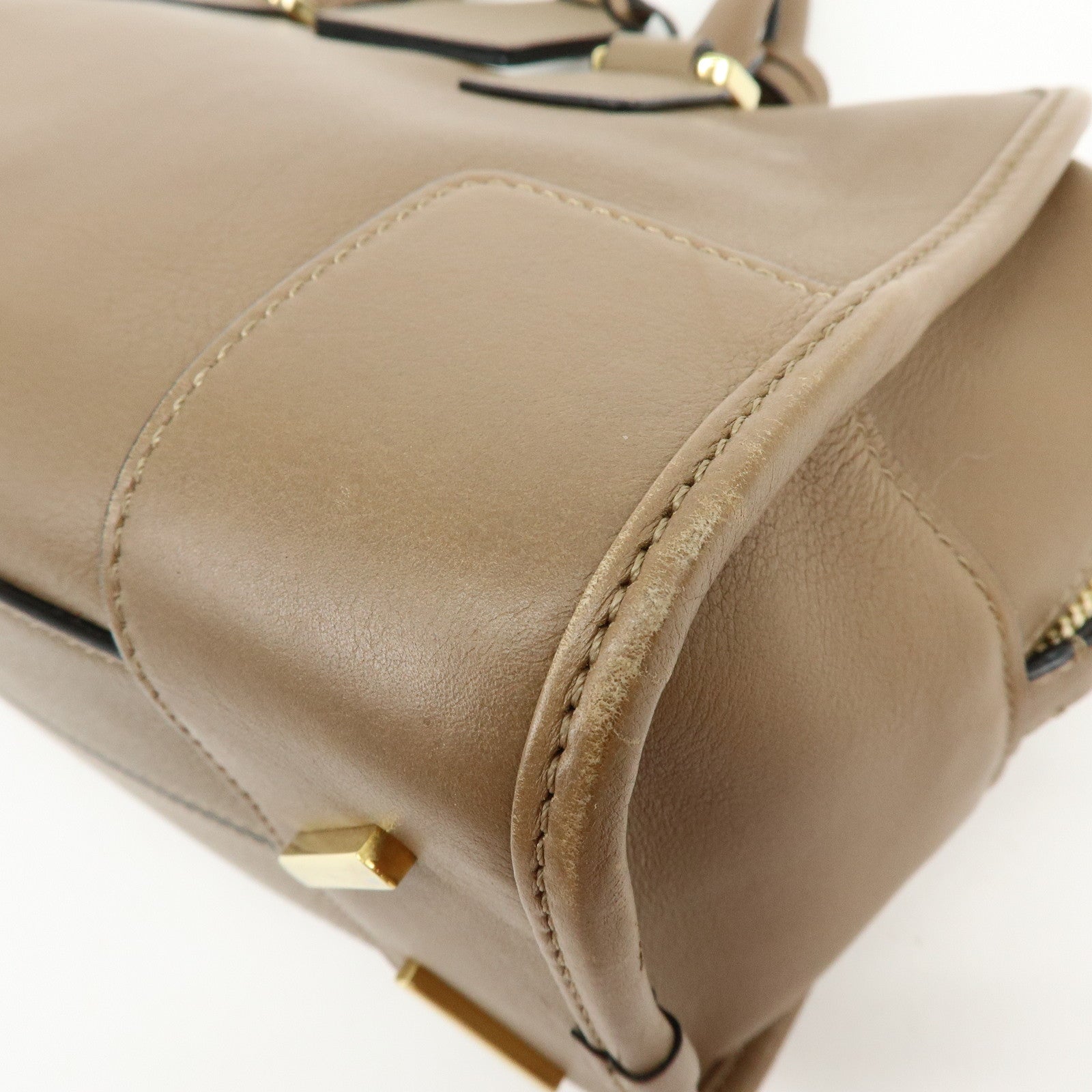 LOEWE Amazona 28 Leather 2Way Bag  Hand Bag Shoulder Bag Mocha