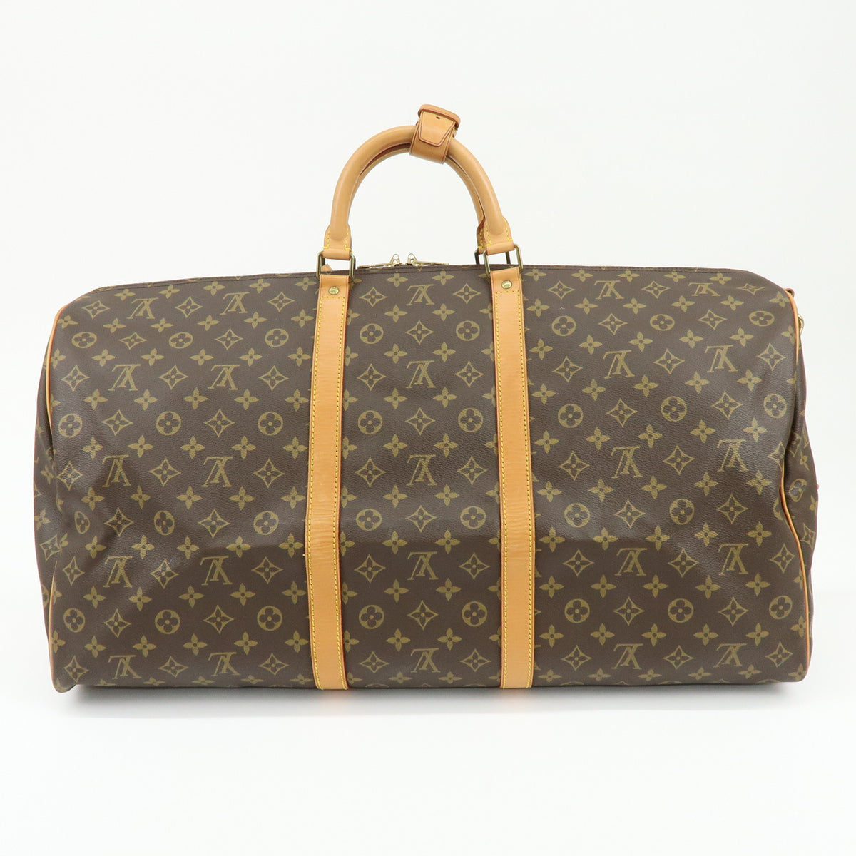 Louis Vuitton Monogram Keep All Bandouliere 60 Boston Bag Brown M41412