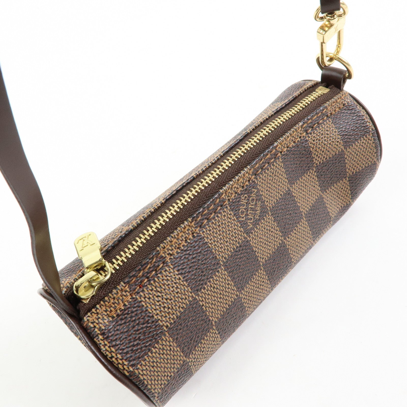 Louis Vuitton Damier Ebene Papillon 30 Hand Bag Brown N51303