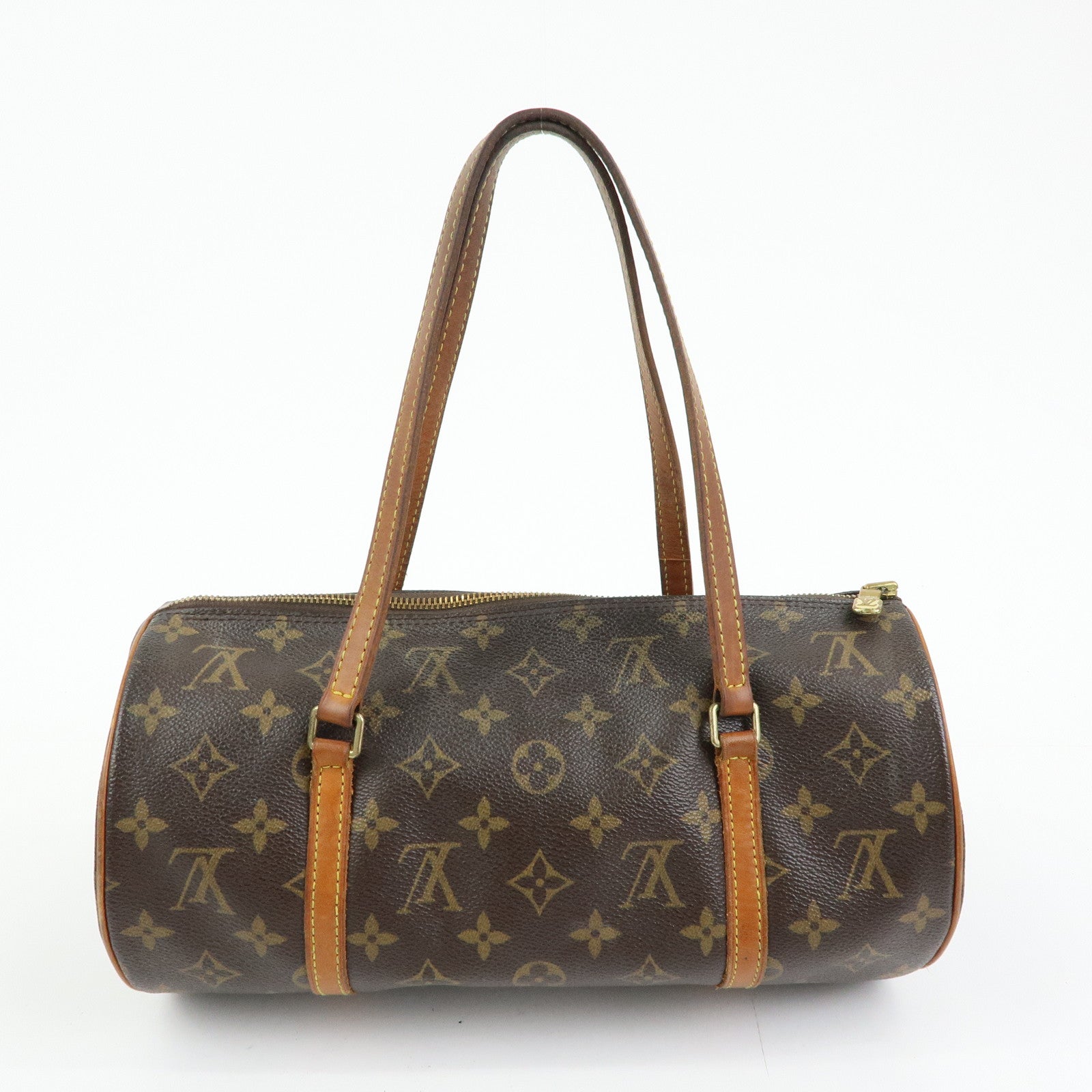 Louis Vuitton Monogram Papillon 30 Hand Bag Brown M51385