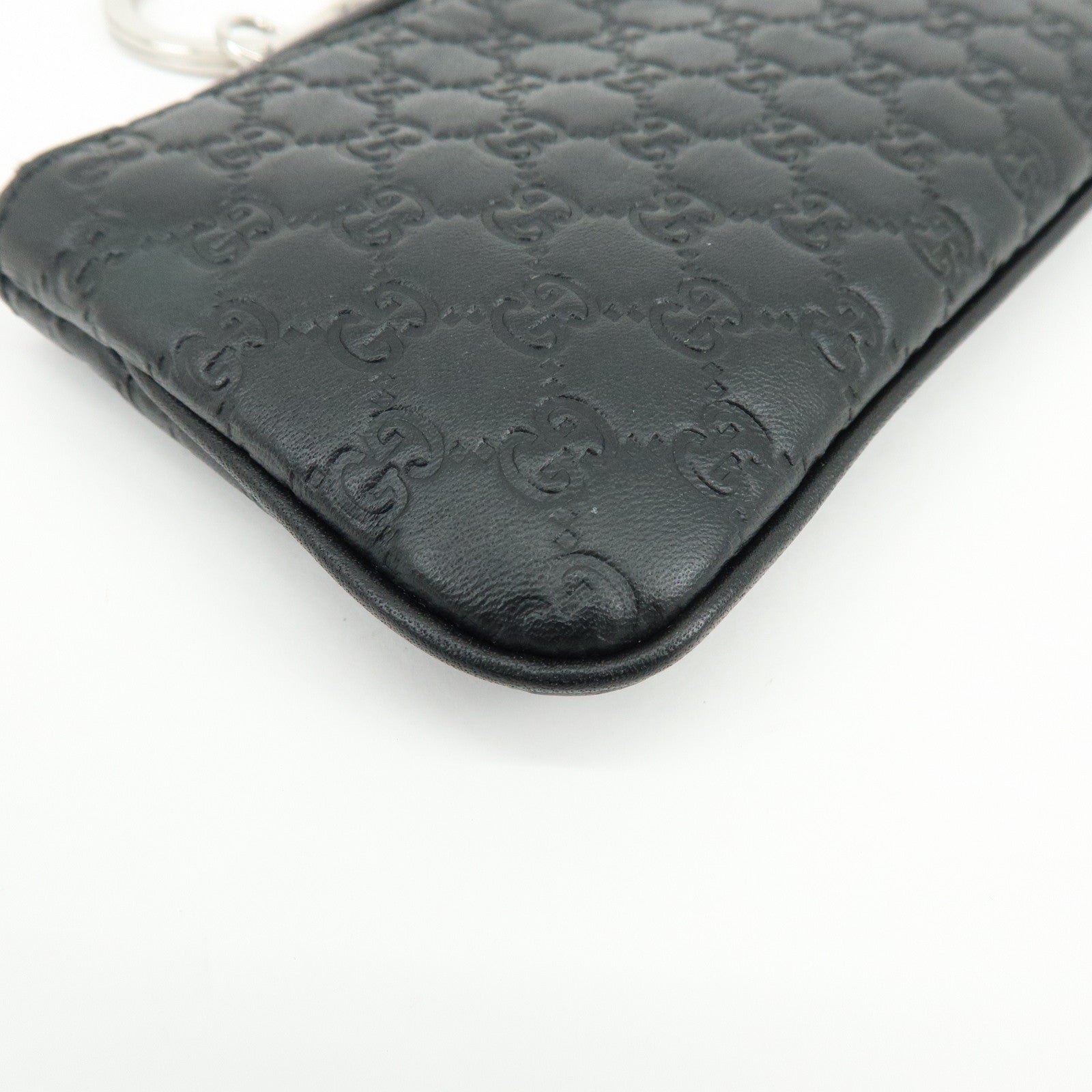GUCCI  Microguccissima Calf Leather Coin Case Black 544476