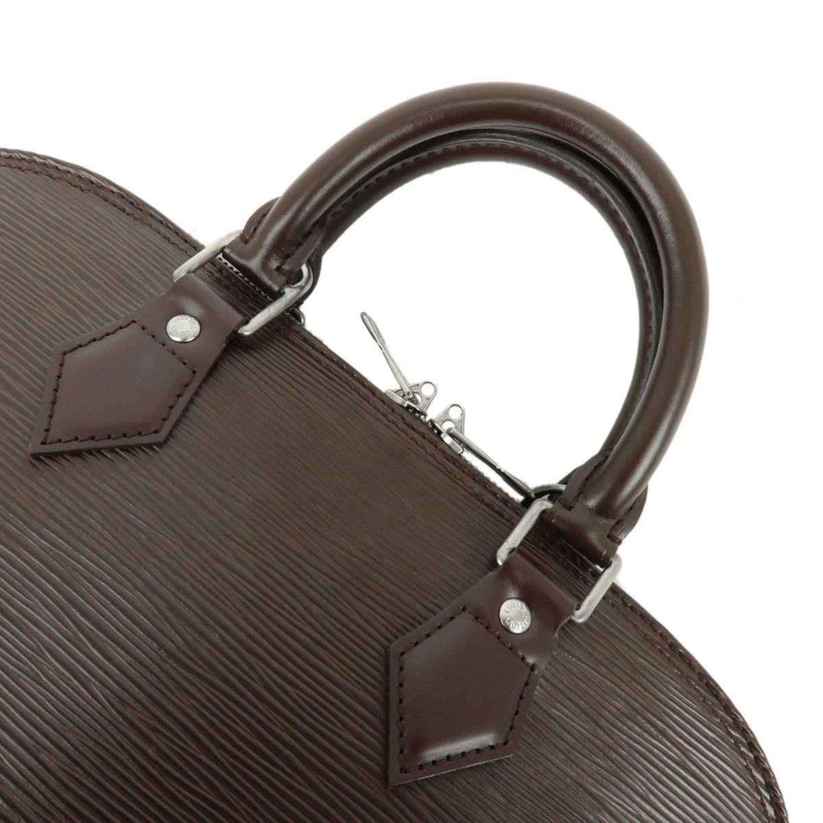 Louis Vuitton Epi Alma PM Leather Hand Bag Mocha M5280D