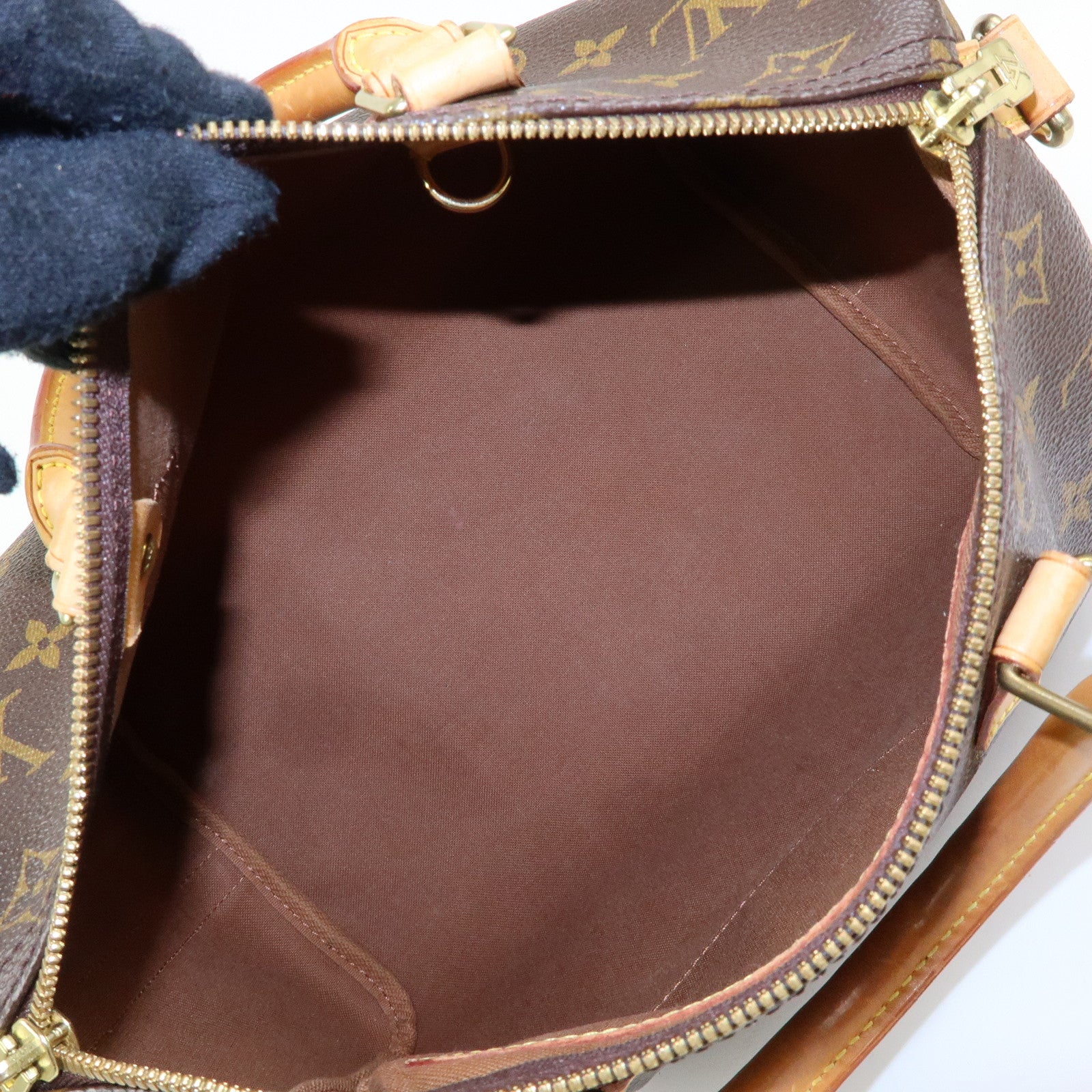 Louis Vuitton Monogram Speedy Bandouliere 30 Boston Bag Brown M40391