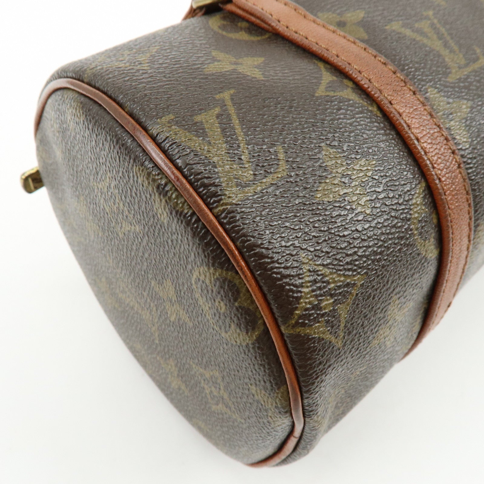 Louis Vuitton Monogram Papillon 26 Hand Bag Old Style Brown M51366