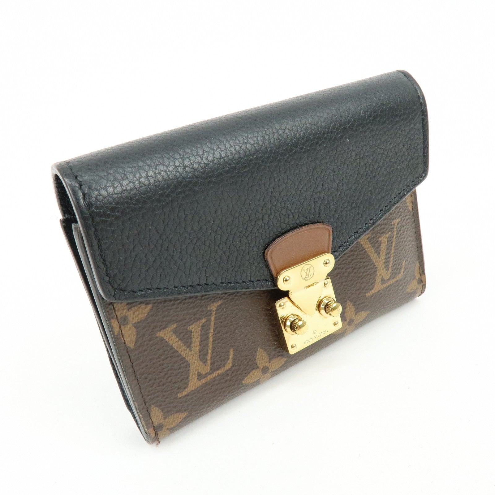 Louis Vuitton Monogram Portefeuille Pallas Wallet Monogram Noir M67479