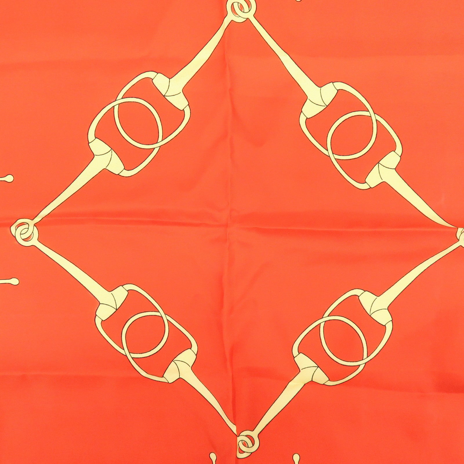 CELINE Set of 2 Silk 100% Scarf Stole Navy Red Gold