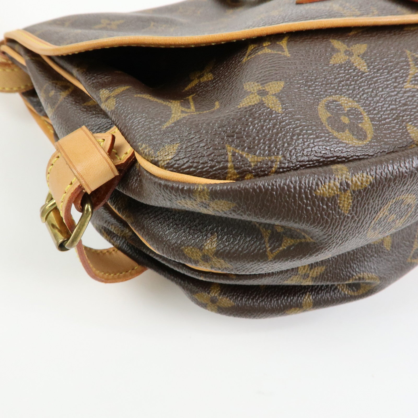 Louis Vuitton Monogram Saumur 30 Shoulder Crossbody Bag Brown M42256