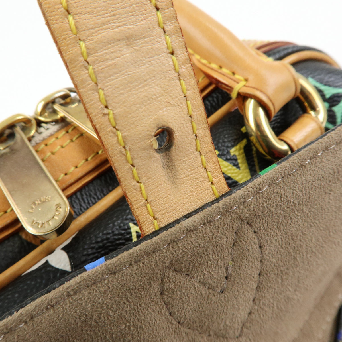 Louis Vuitton Monogram Multicolor Priscilla Hand Bag Noir M40097