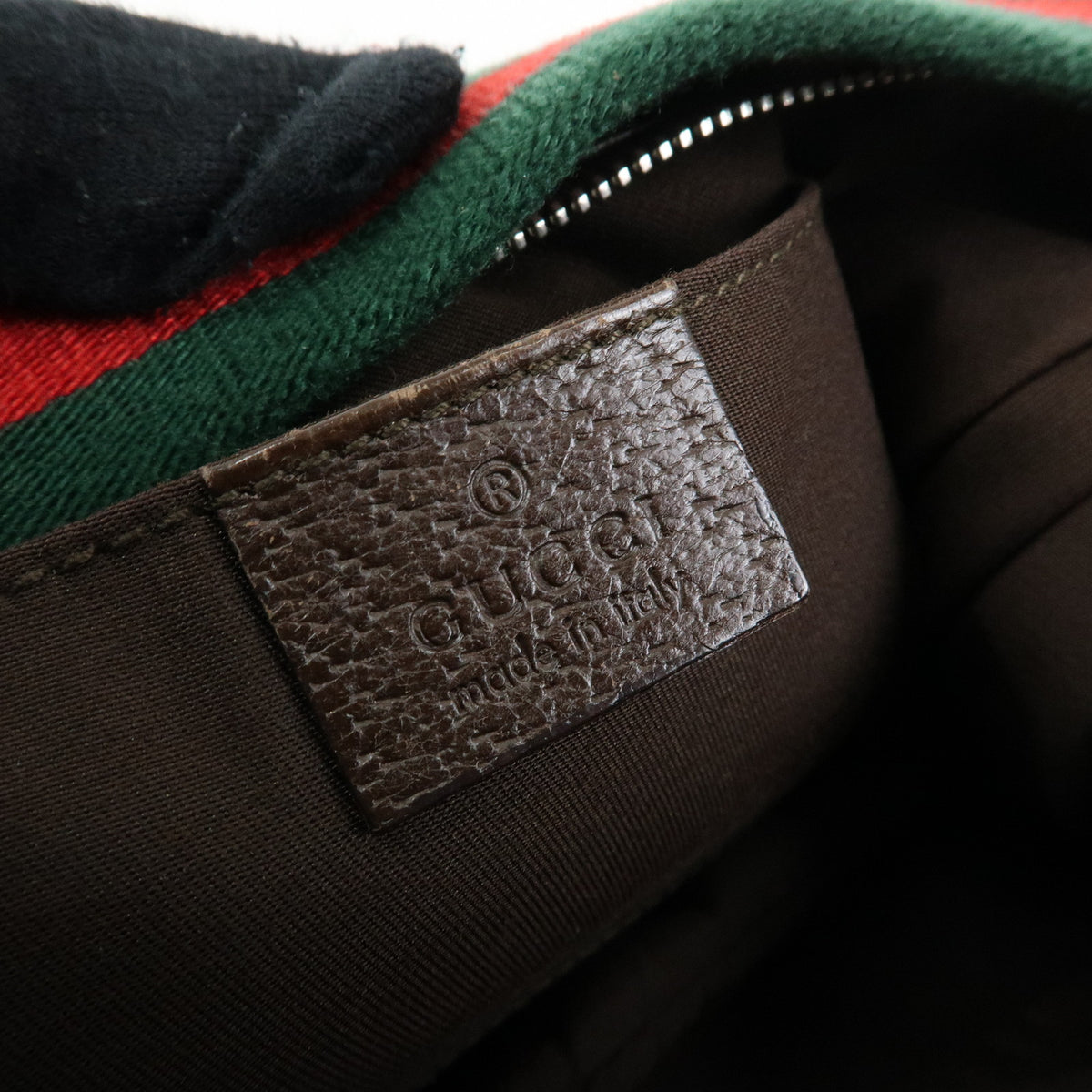 GUCCI Sherry GG Canvas Leather Shoulder Bag Hand Bag Brown 145812