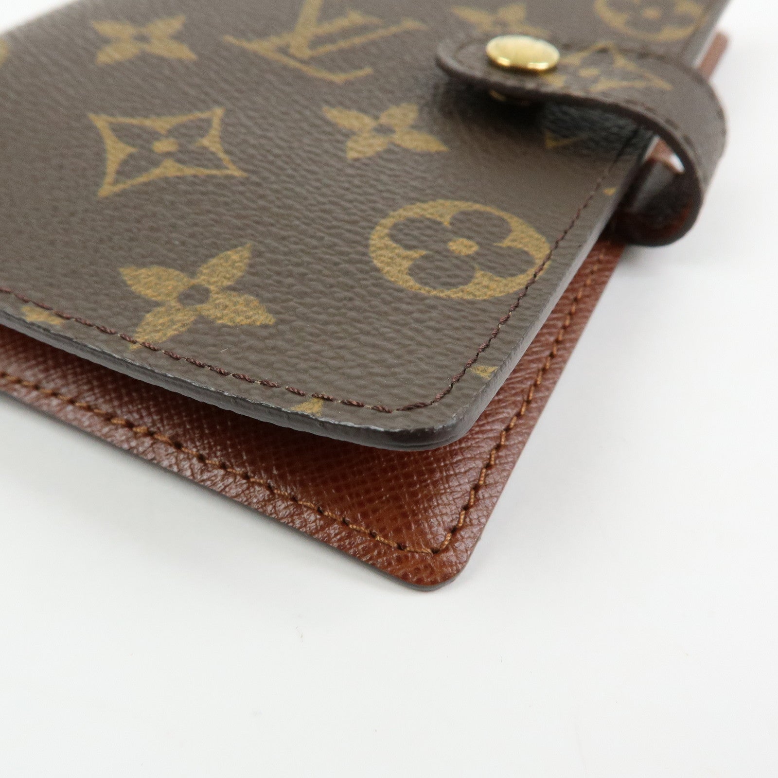Louis Vuitton Monogram Agenda PM Planner Cover Brown R20005