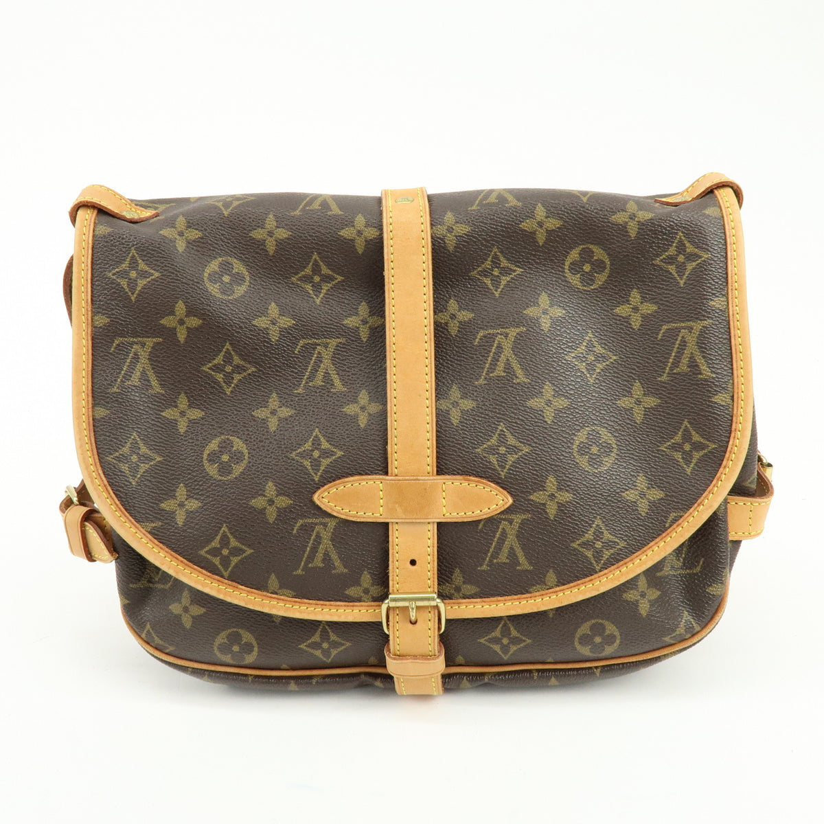 Louis Vuitton Monogram Saumur 30 Canvas Shoulder Bag Brown M42256