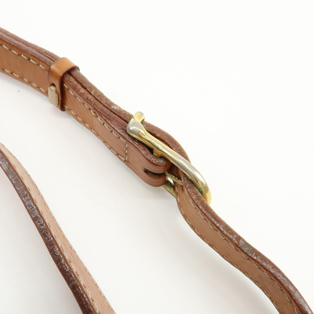 CELINE Macadam PVC Leather Shoulder Bag Crossbody Bag Brown
