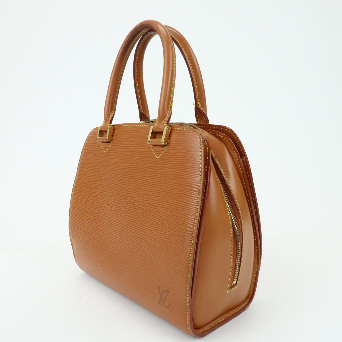Louis Vuitton Epi Pont Neuf Leather Hand Bag Zipang Gold M52058