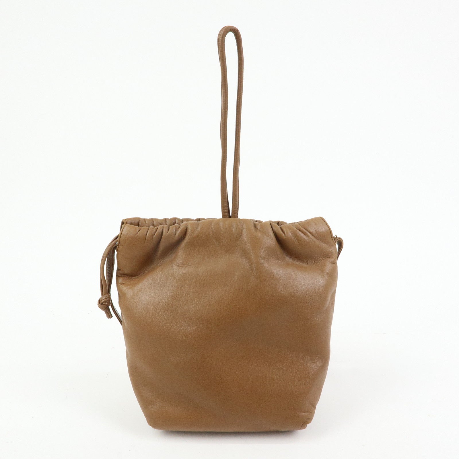 LOEWE Anagram Nappa Leather Shoulder Crossbody Bag Brown