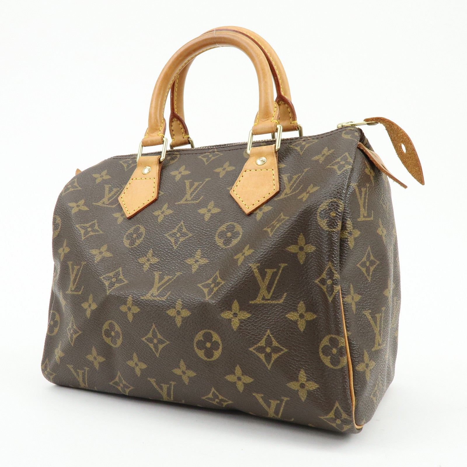 Louis Vuitton Monogram Speedy 25 Boston Bag Hand Bag Brown M41528