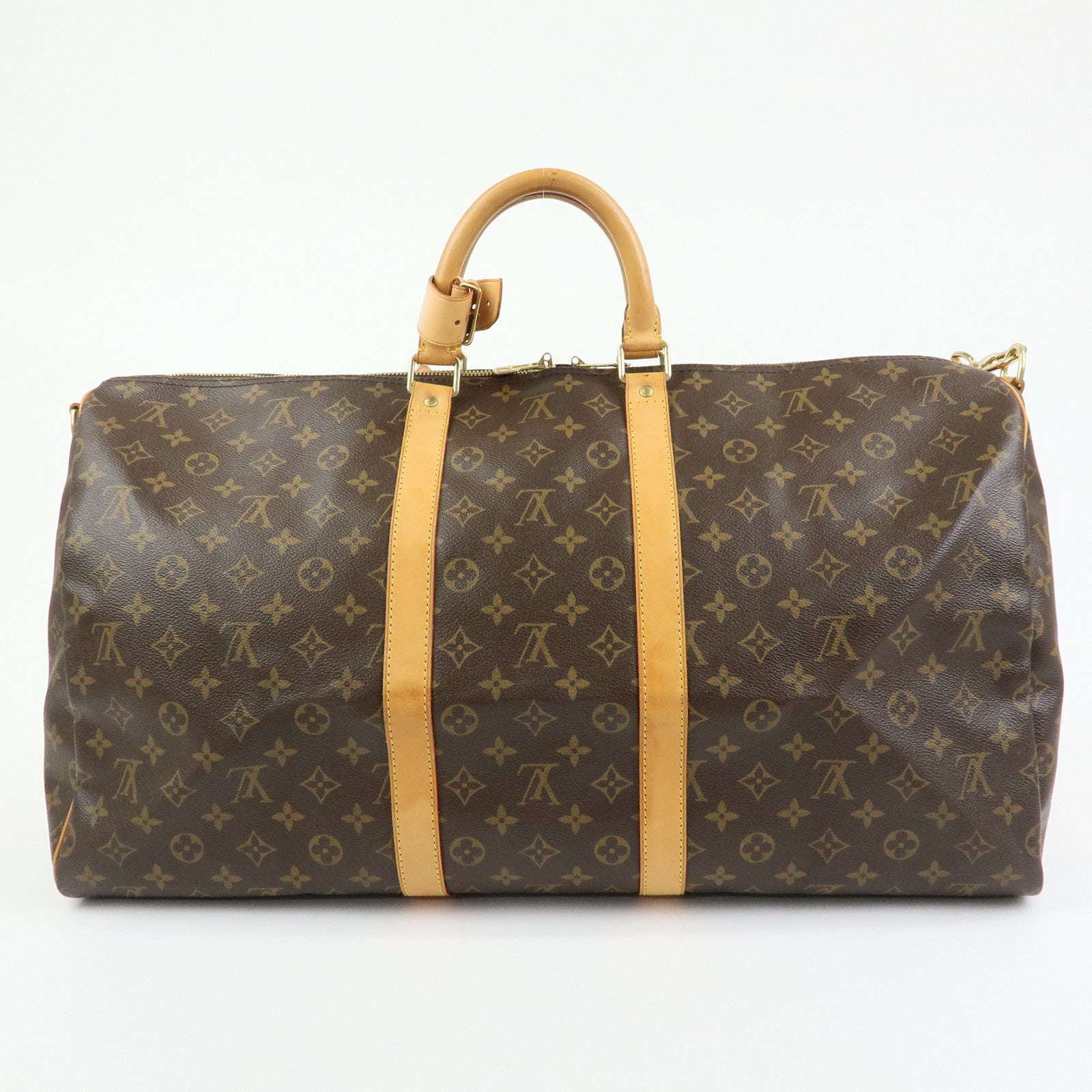 Louis Vuitton Monogram Keep All Bandouliere 55 Boston Bag M41414