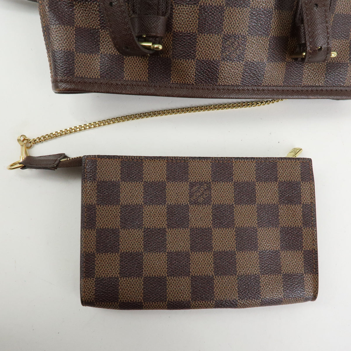 Louis Vuitton Damier Marais Tote Bag Hand Bag Damier Ebene N42240