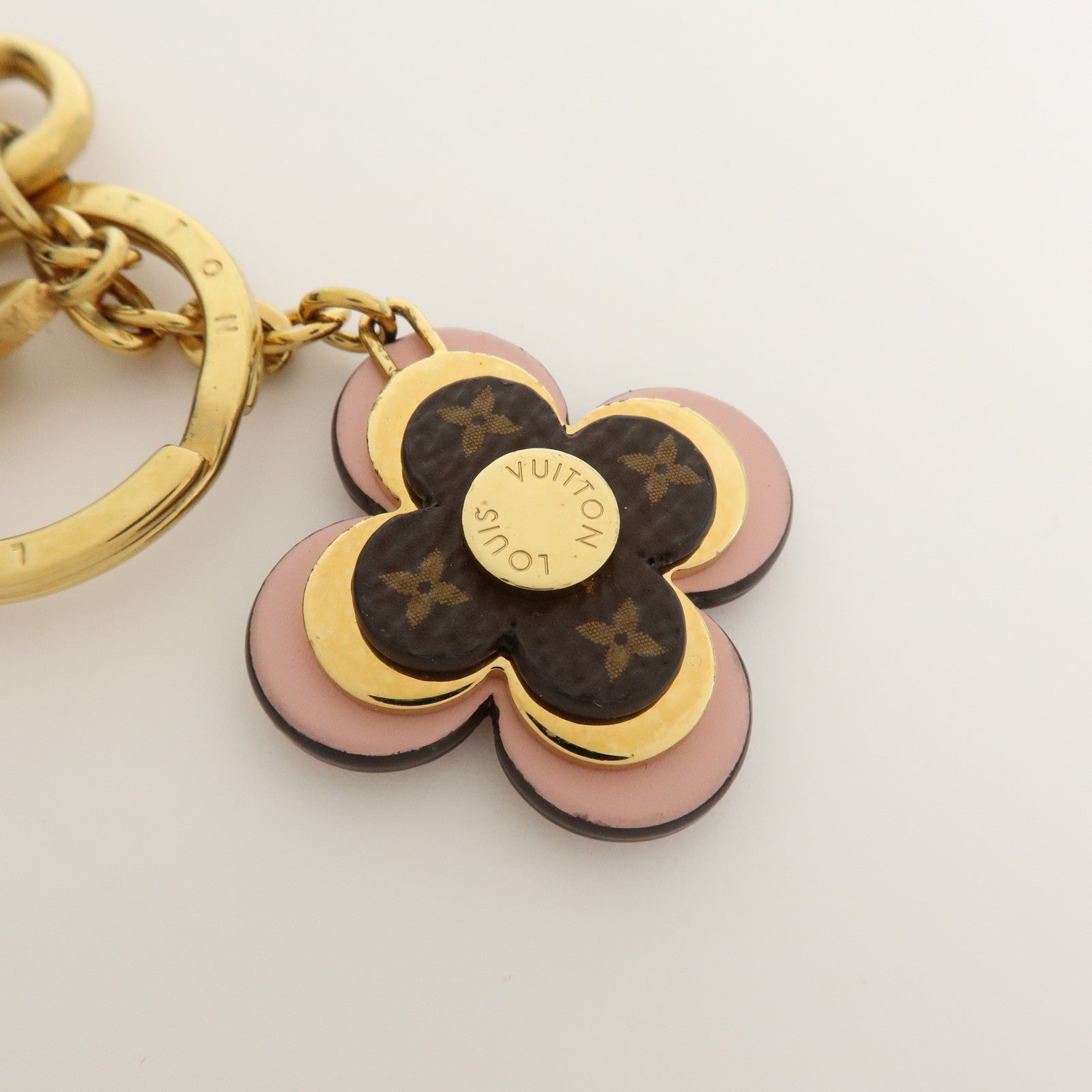 Louis Vuitton Porte Cles Blooming Flower BB Bag Charm Pink M63085