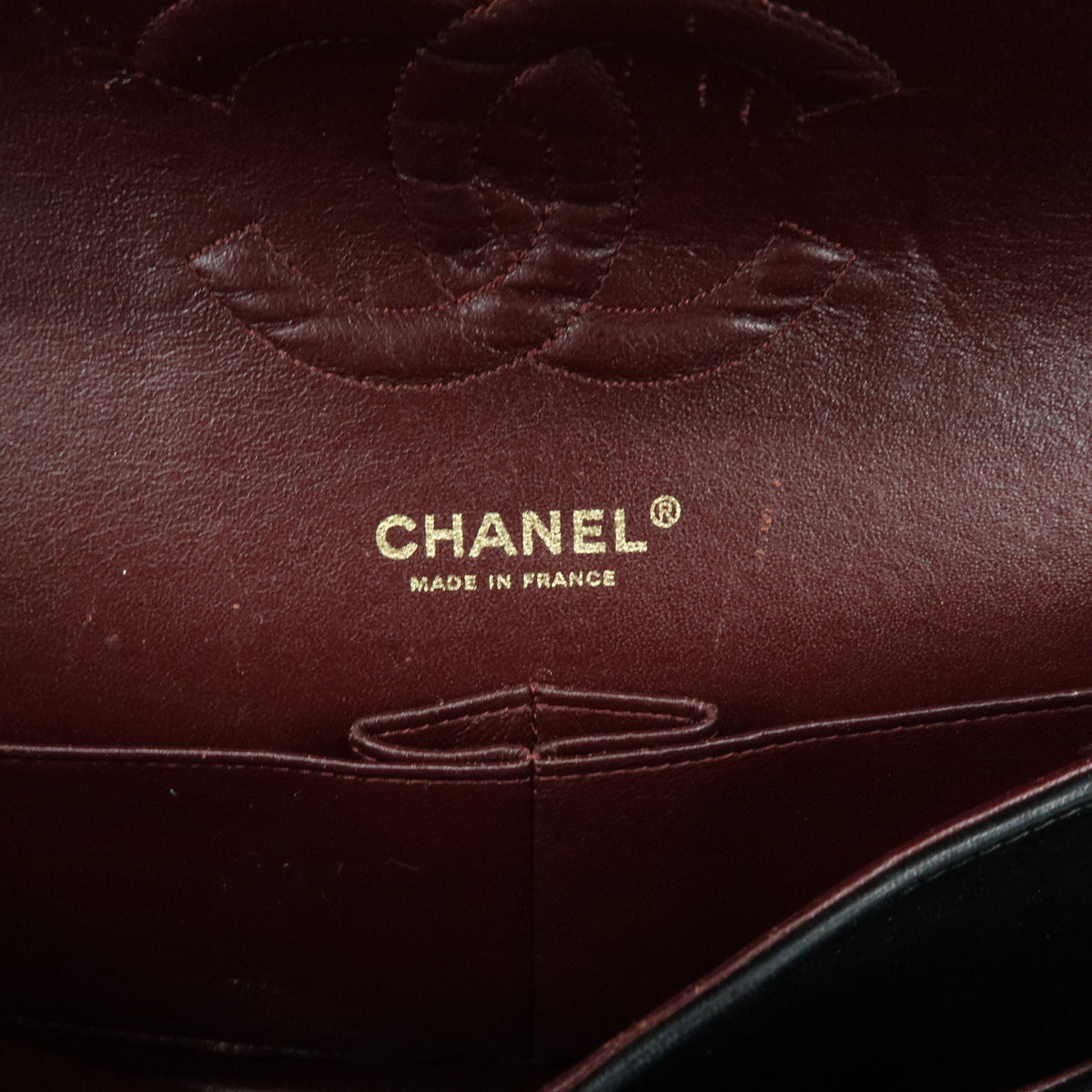 CHANEL Matelasse 25 Double Flap Lamb Skin Chain Shoulder Bag A01112