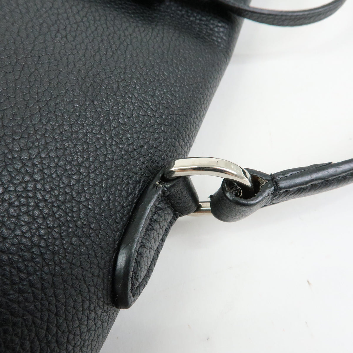 Louis Vuitton Lockme Ever MM Calf Leather 2Way Hand Bag Black M51395