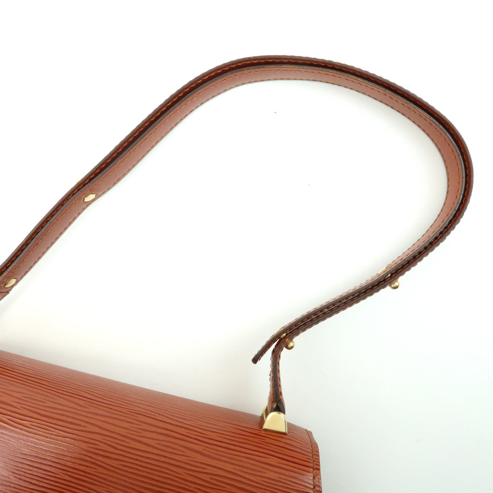 Louis Vuitton Epi Tilsitt Leather Shoulder Bag Kenya Brown M52483