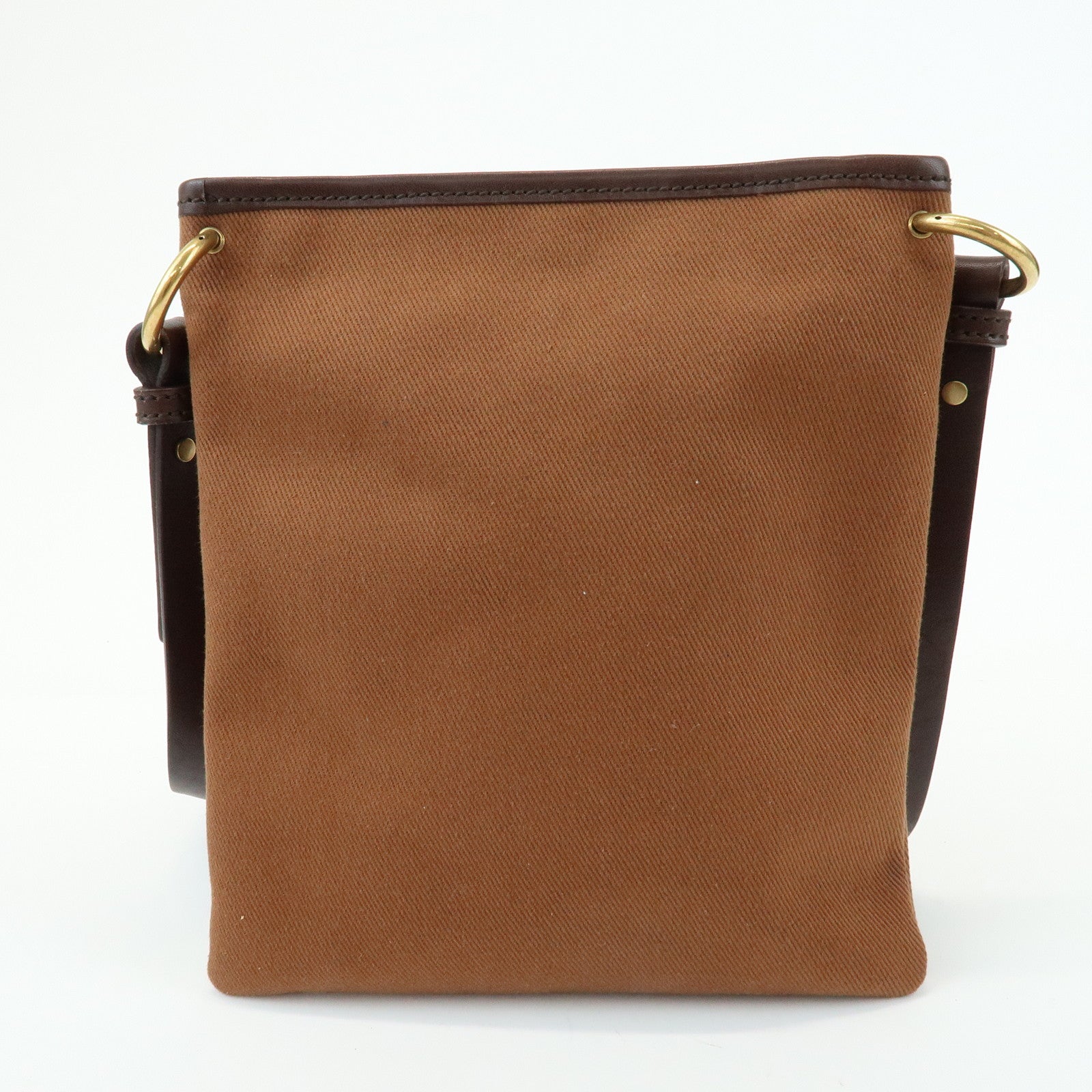 SAINT LAURENT PARIS Kahara Cassandra Canvas Leather Shoulder Bag