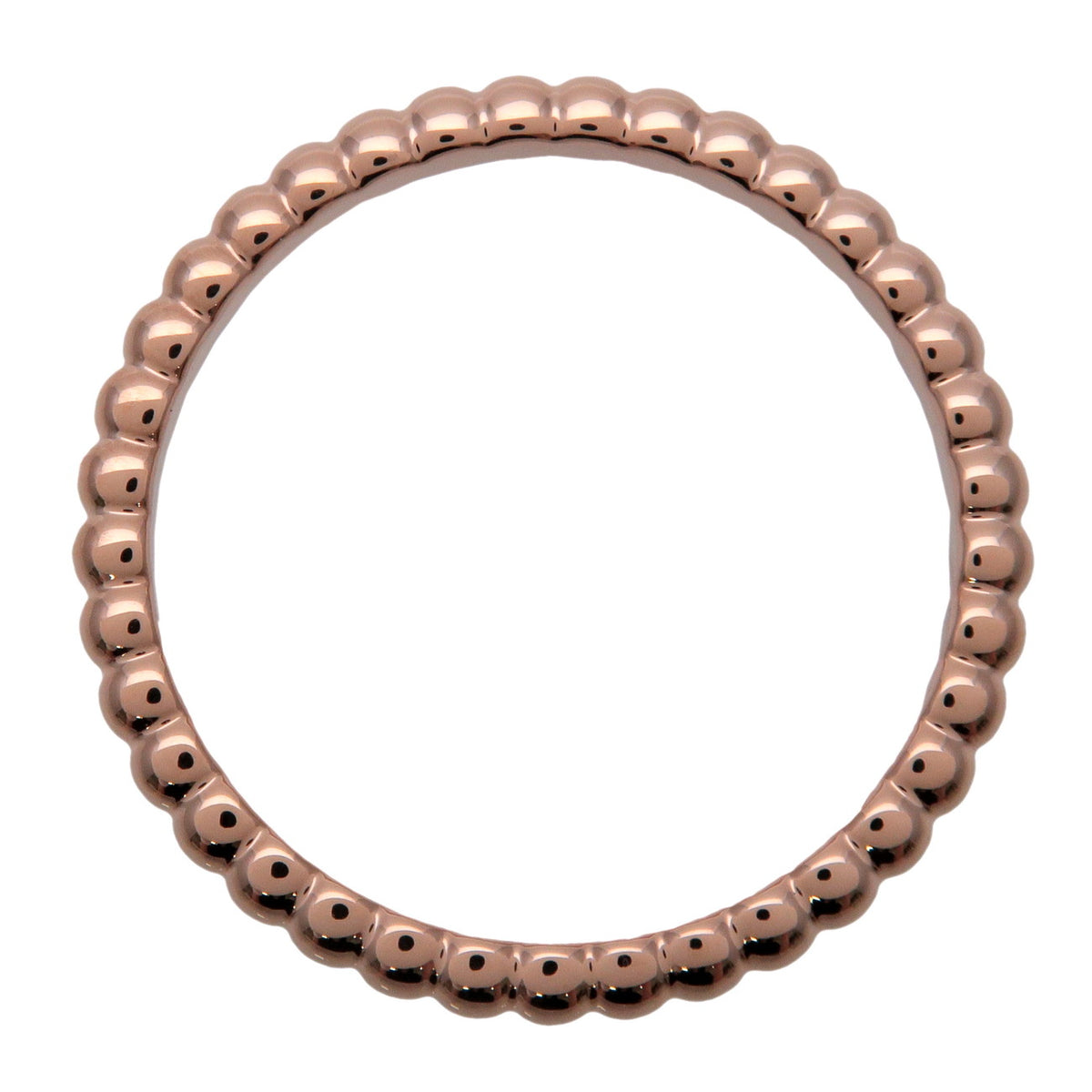 Van Cleef & Arpels Perlee Ring K18 750PG Rose Gold #50 VCARPJMF50