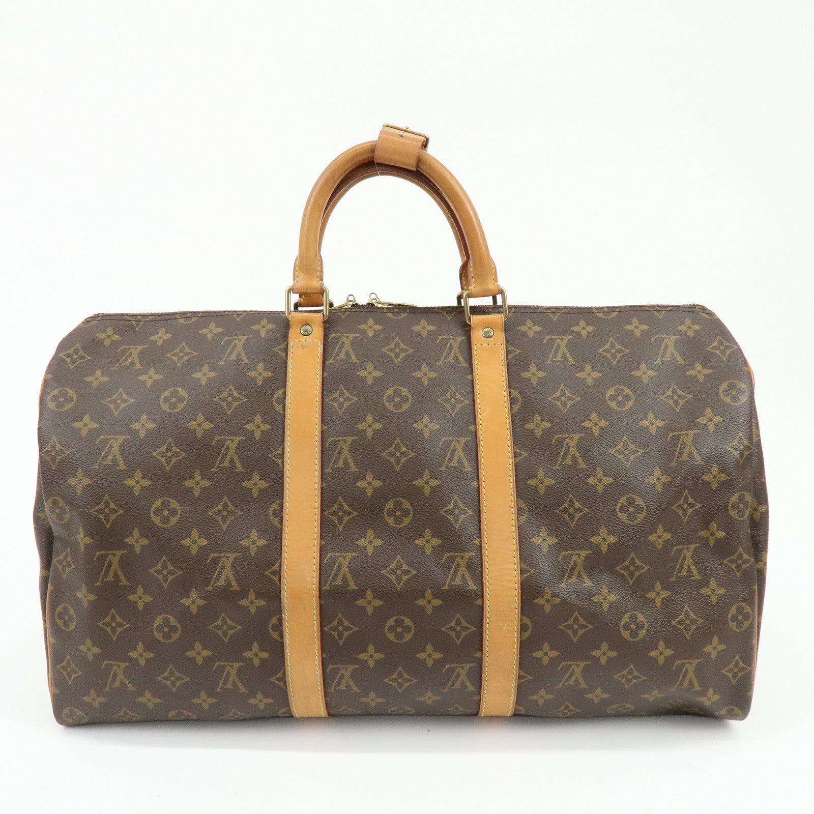 Louis Vuitton Monogram Keep All 50 Boston Bag Brown M41426