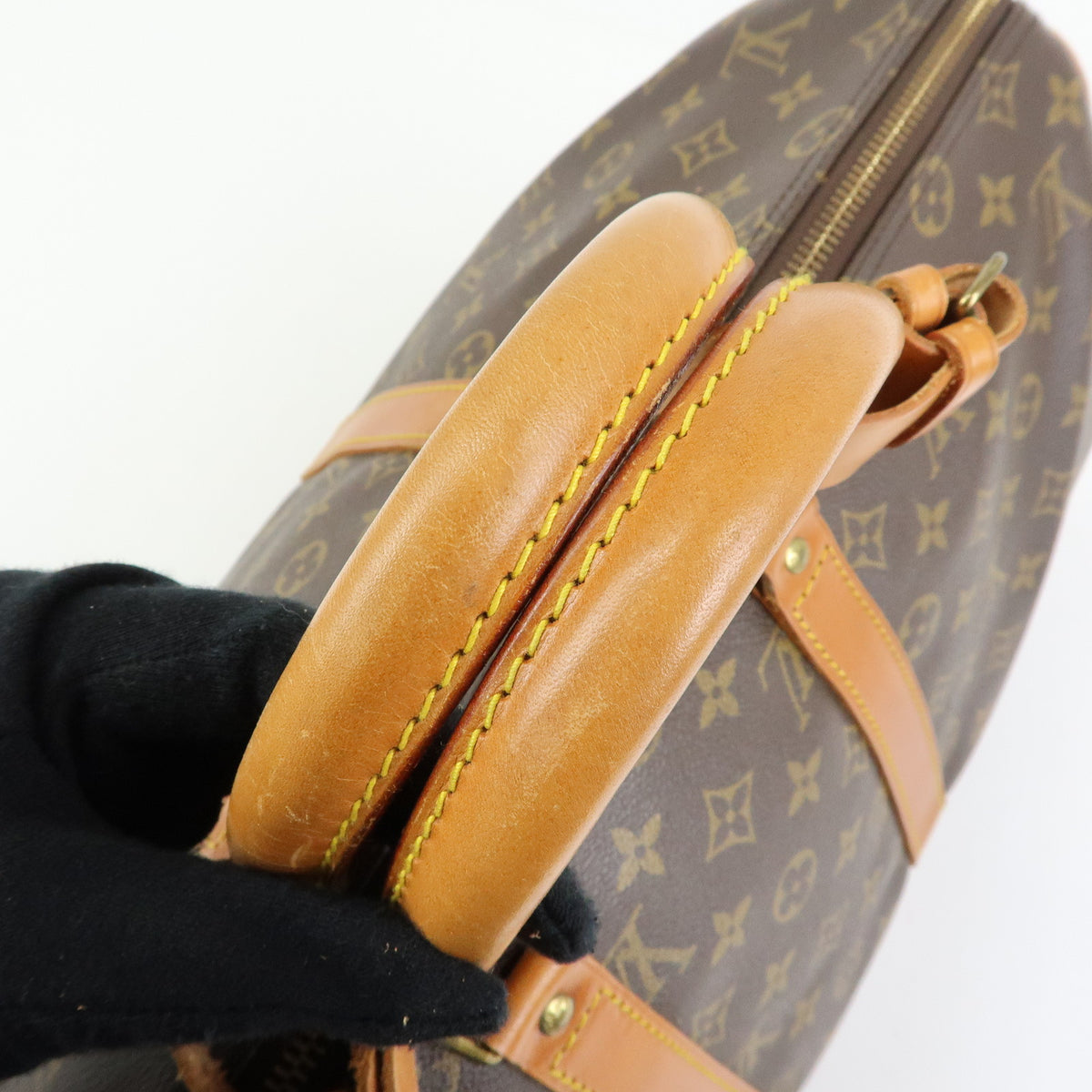 Louis Vuitton Monogram Keep All 45 Boston Bag Brown M41428