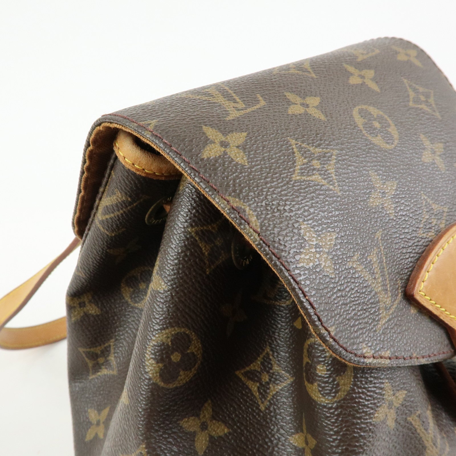 Louis Vuitton Monogram Montsouris MM Backpack Rucksack Brown M51136