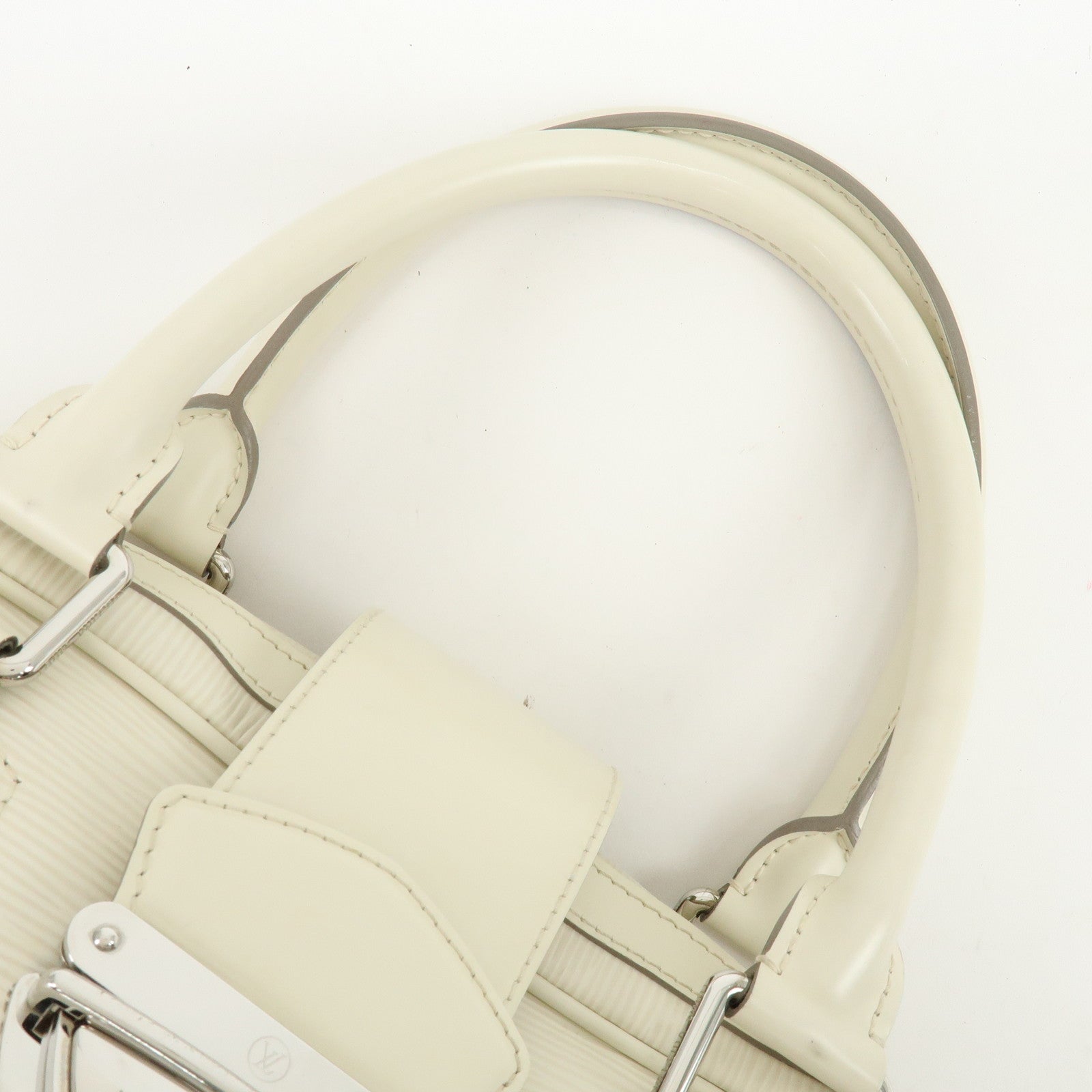Louis Vuitton Epi Montaigne GM Bowling Hand Bag Ivoire White M5931J