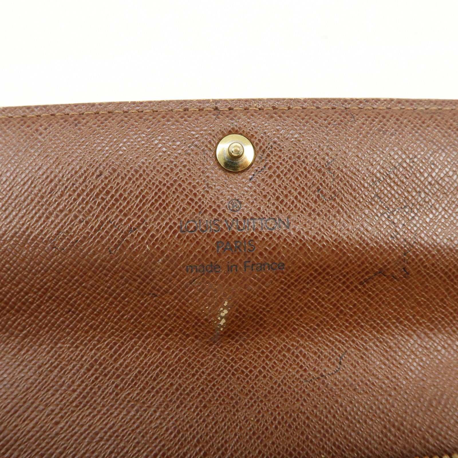 Louis Vuitton Monogram Canvas Compact Lot of 2 Wallet Long Wallet Brown