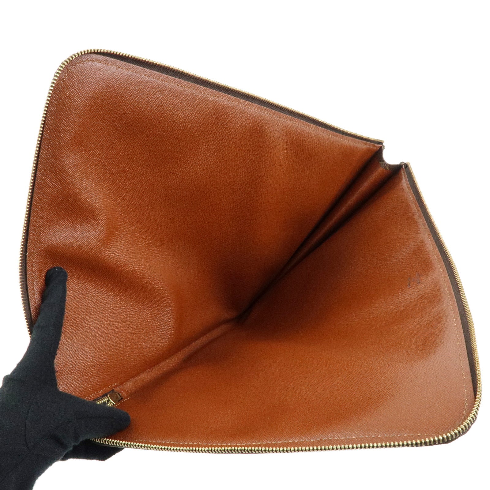 Louis Vuitton Monogram Posh Documents Clutch Bag Brown M53456