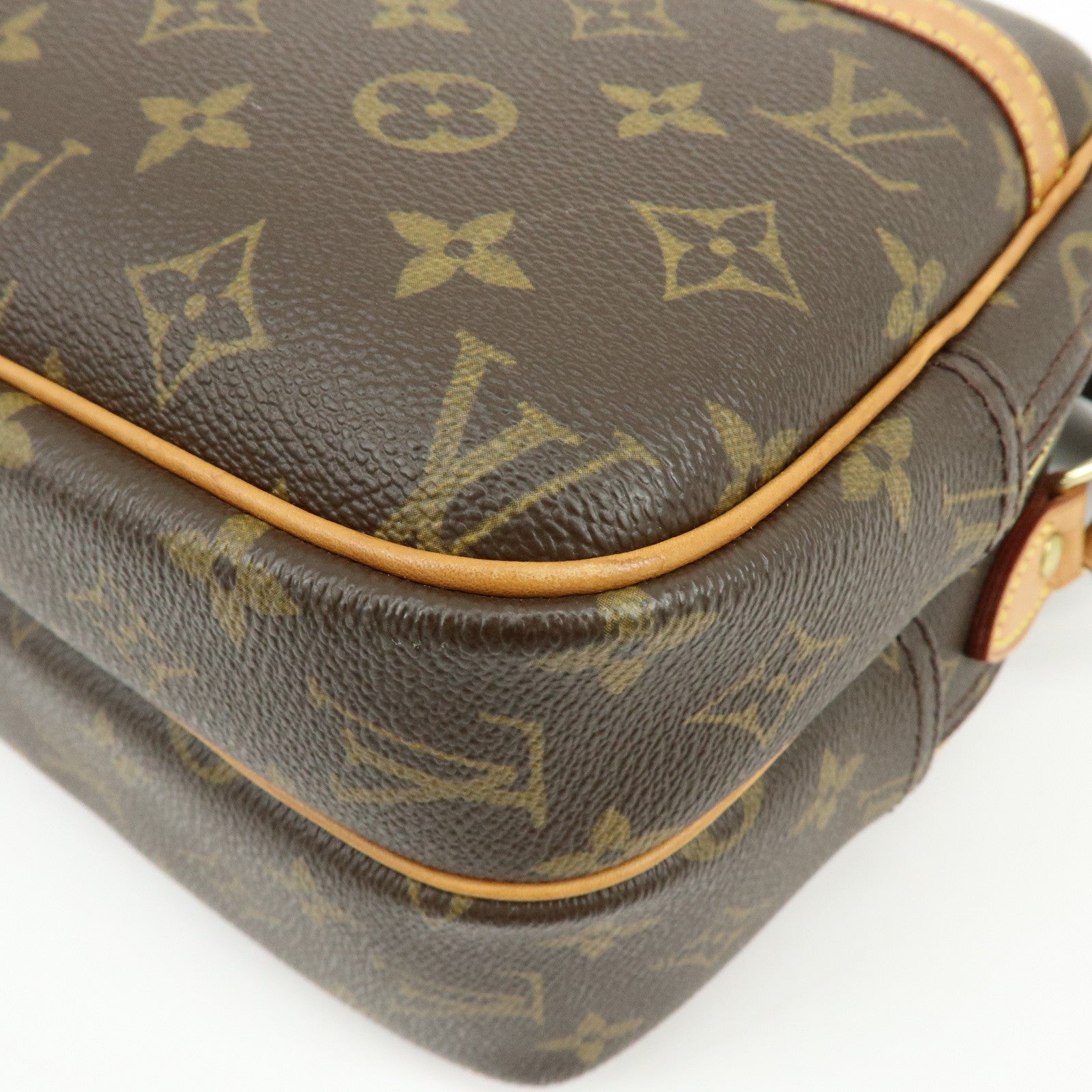 Louis Vuitton Monogram Reporter PM Shoulder Bag Brown M45254