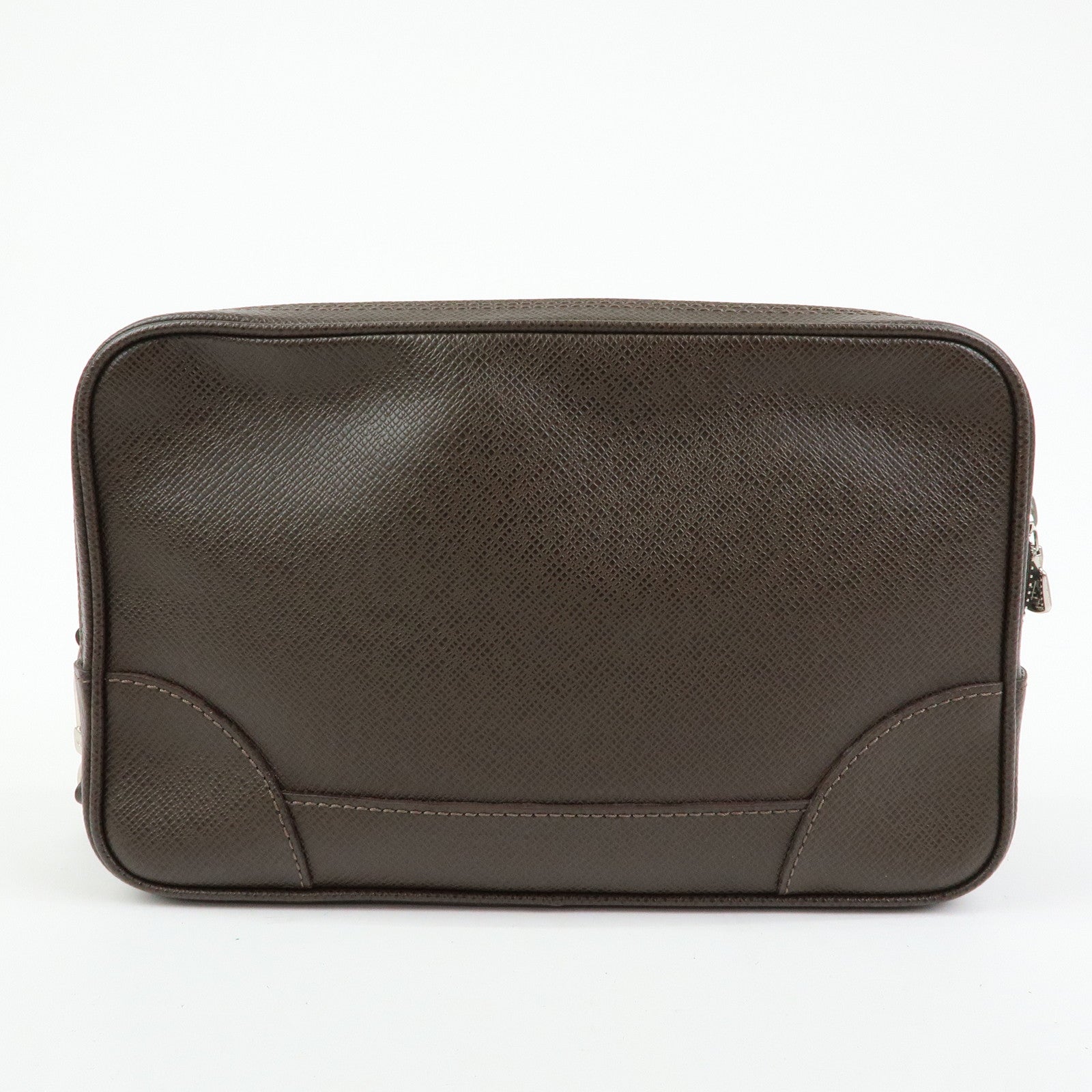 Louis Vuitton Taiga Neo Pavel Leather Clultch Bag Grizzly M31148