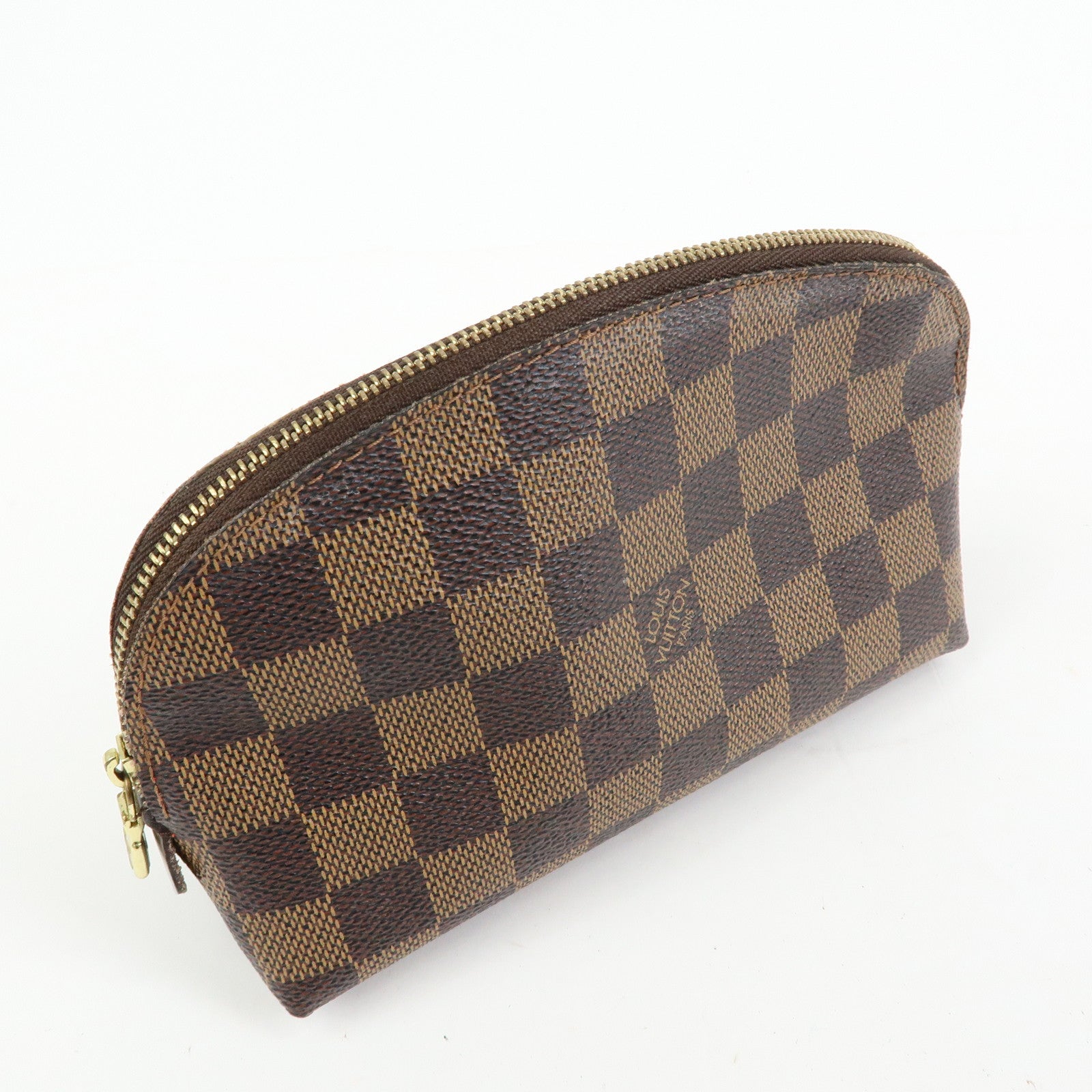 Louis Vuitton Damier Pochette Cosmetic PM Pouch Brown N47516