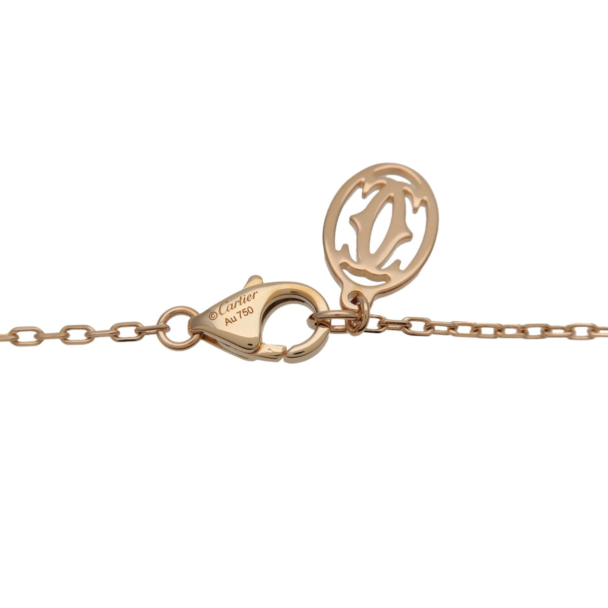 Cartier D'amour 1P Diamond Necklace SM K18 750YG Yellow Gold