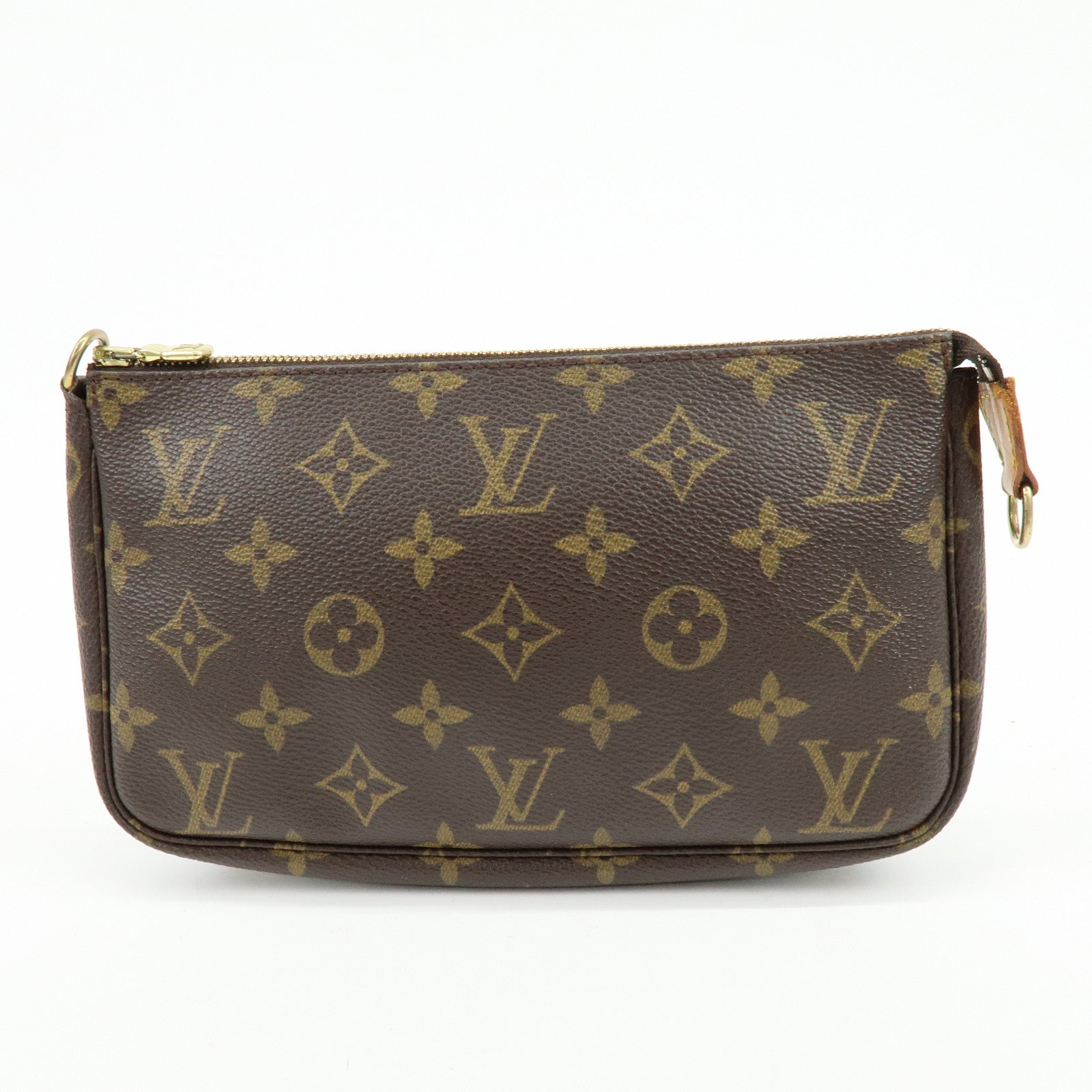 Louis Vuitton Monogram Canvas Set of 2 Pochette Accessoires Pouch Brown