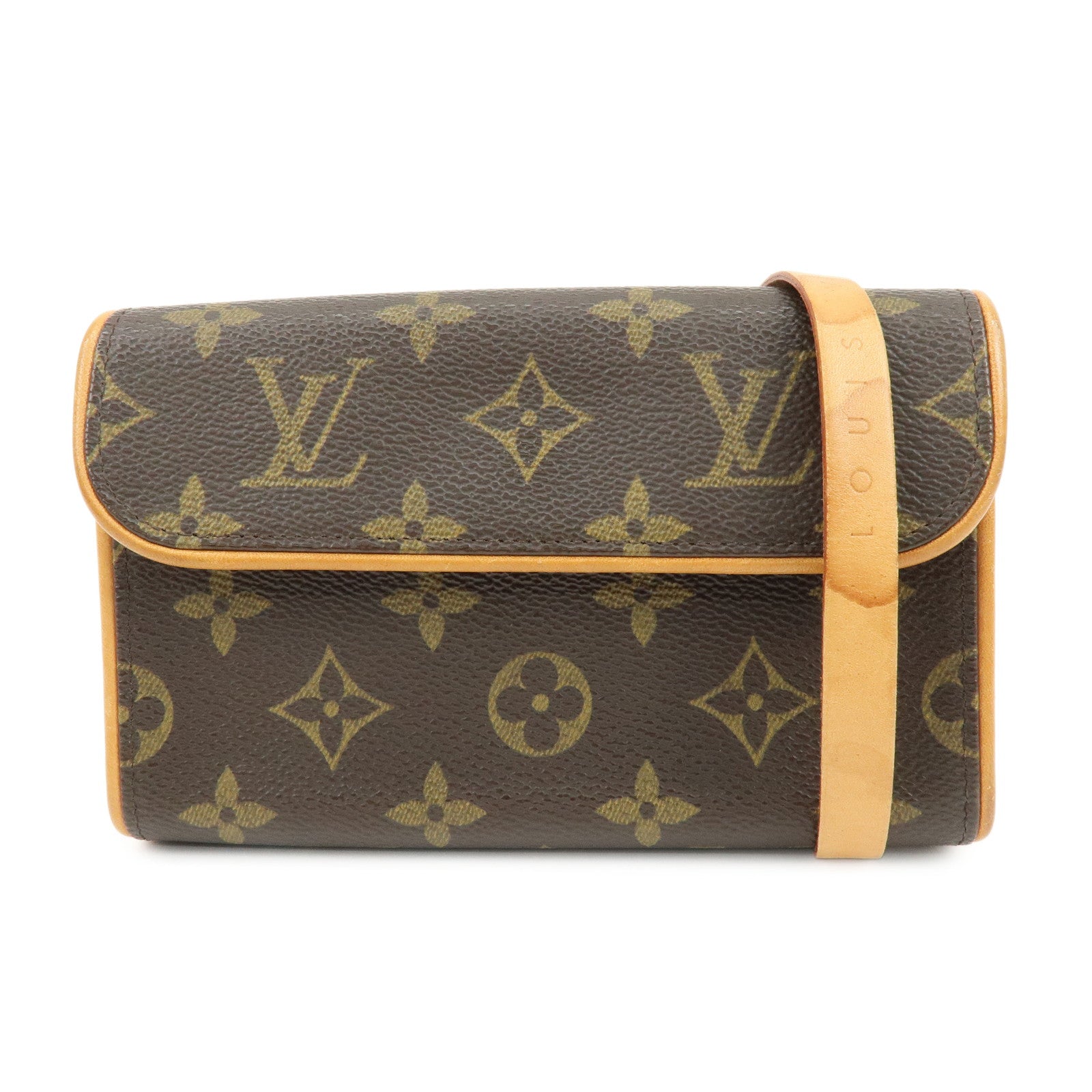 Louis Vuitton Monogram Pochette Florentine Waist Bag Belt XS M51855