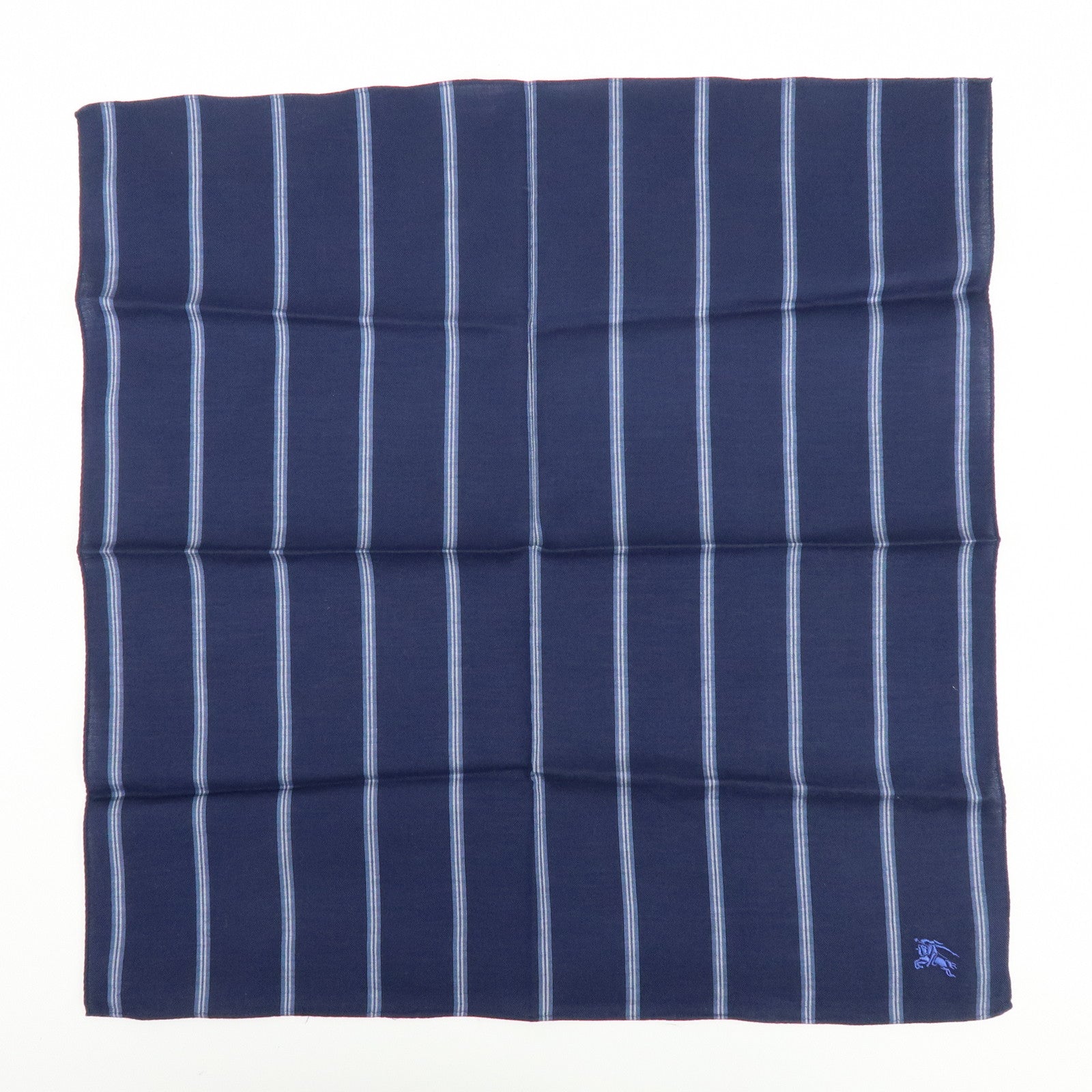 BURBERRY Lot of 3 Silk Cotton Scarf Nova Plaid Navy White Red