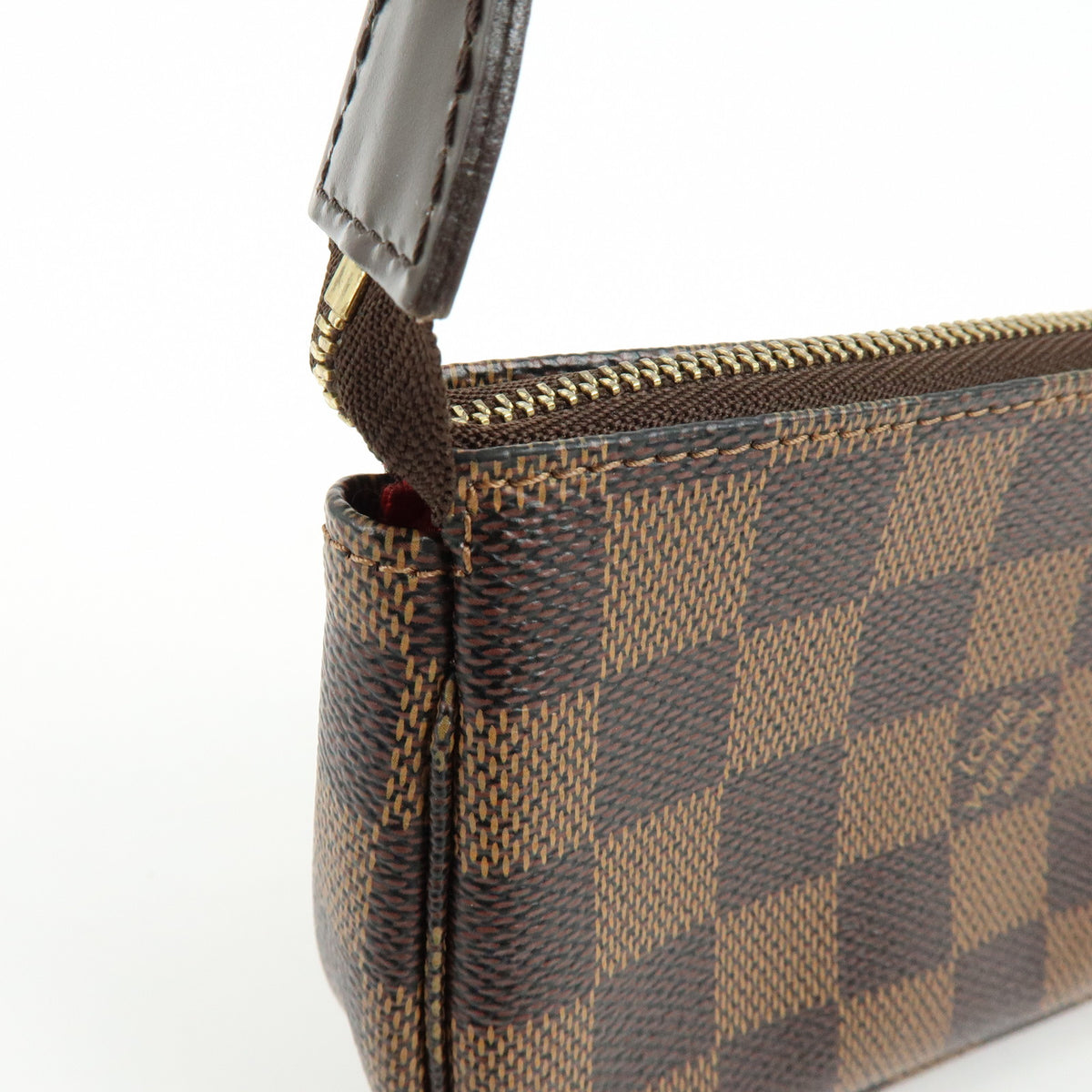 Louis Vuitton Damier T&B Mini Pochette Accessoires Pouch Brown N58011