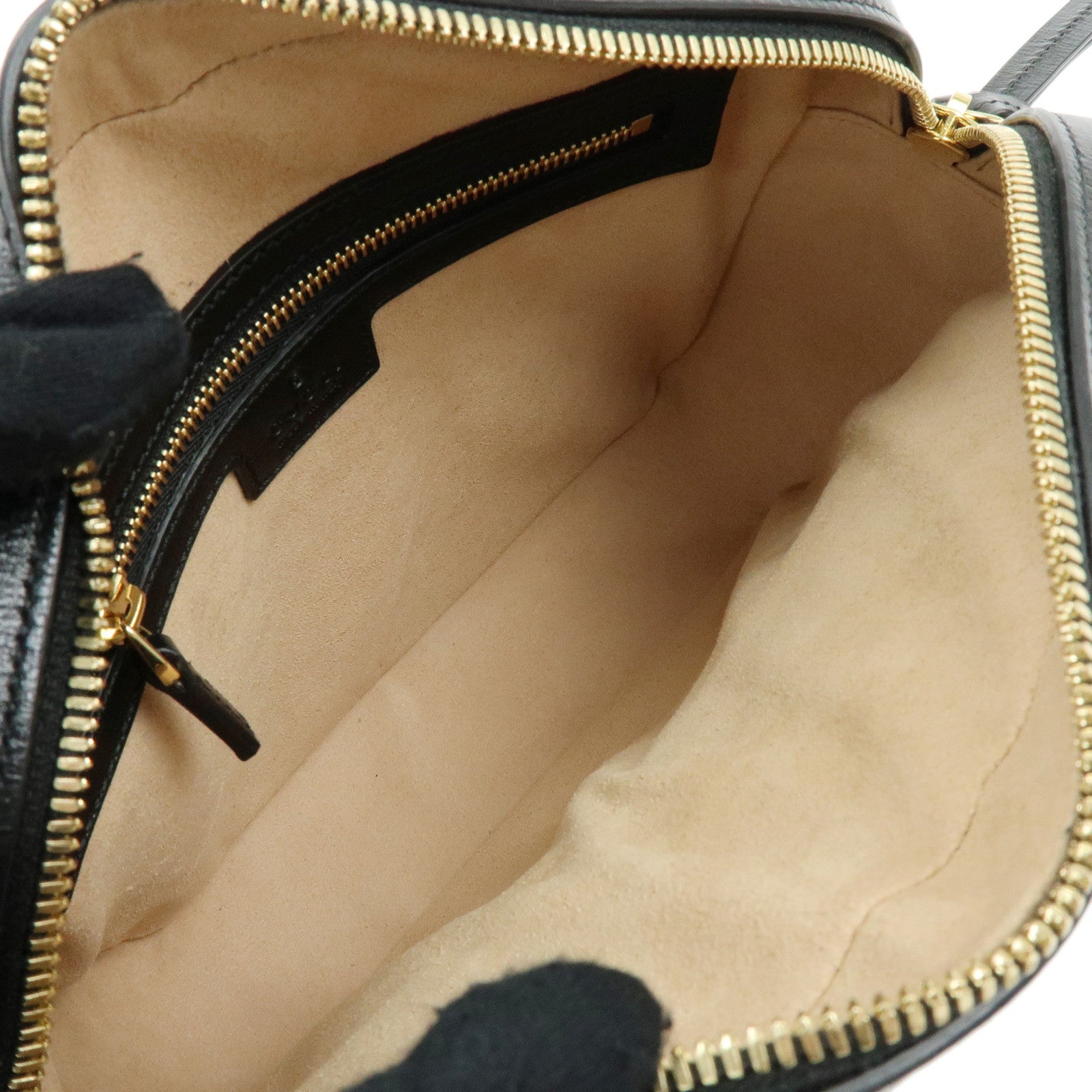 GUCCI Horsebit Leather Shoulder Bag Crossbody Bag Black 645454