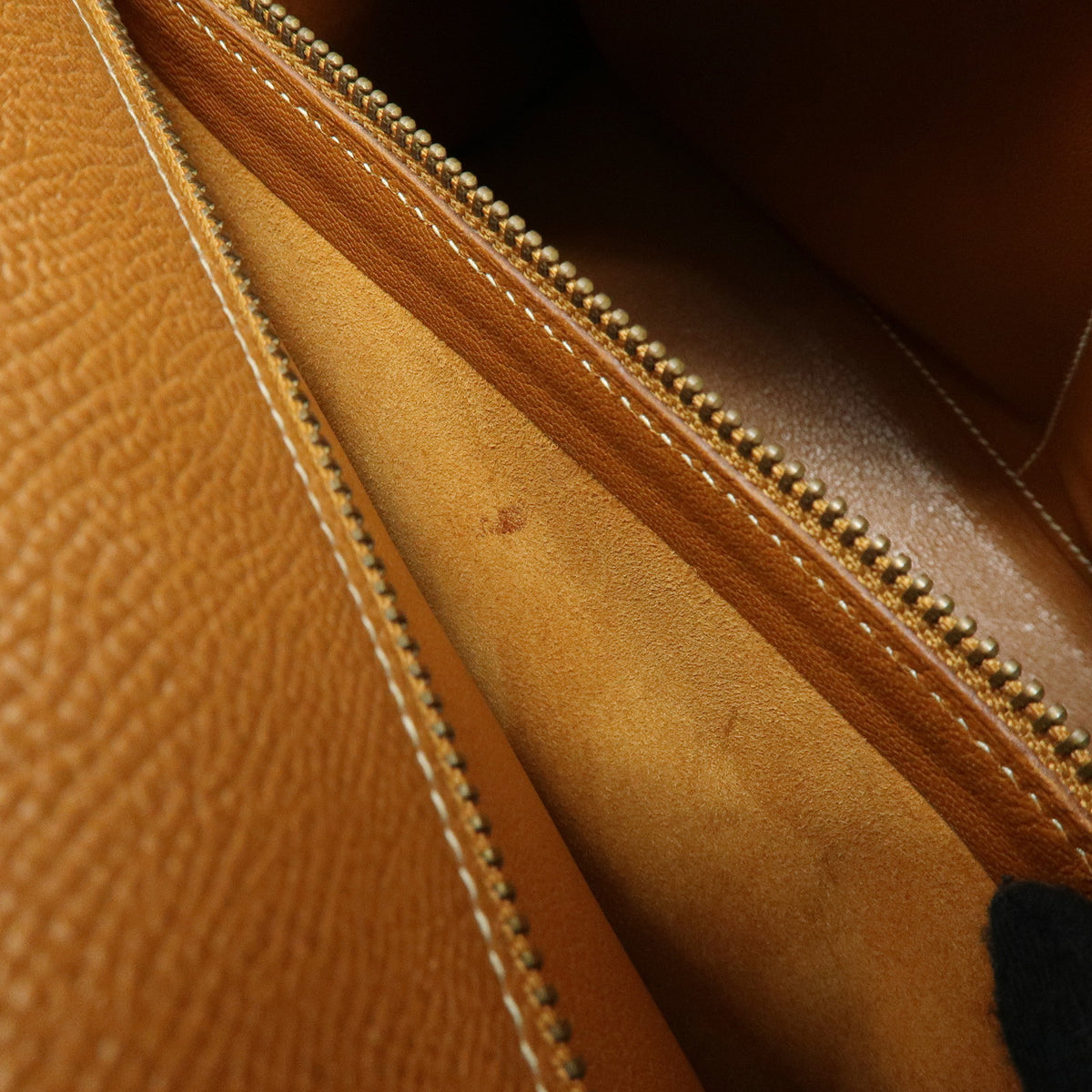 HERMES Kelly 32 Sellier Courchevel 2Way Bag Hand Bag 〇V Stamped Gold