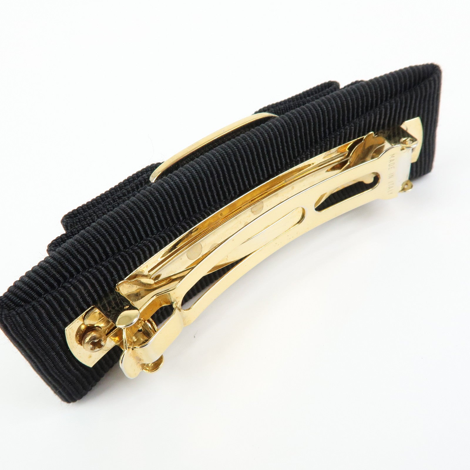 Ferragamo Vara Ribbon Viscose Valletta Hair Accessory Black