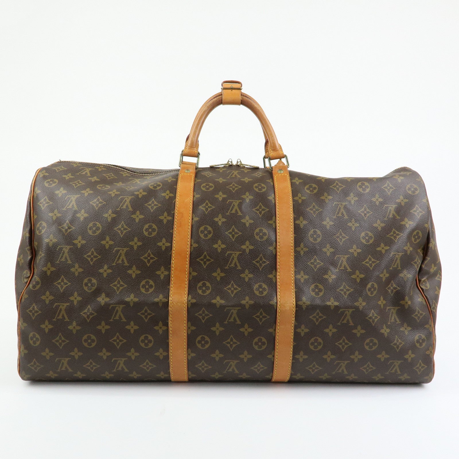 Louis Vuitton Monogram Keep All 60 Boston Bag Brown M41422