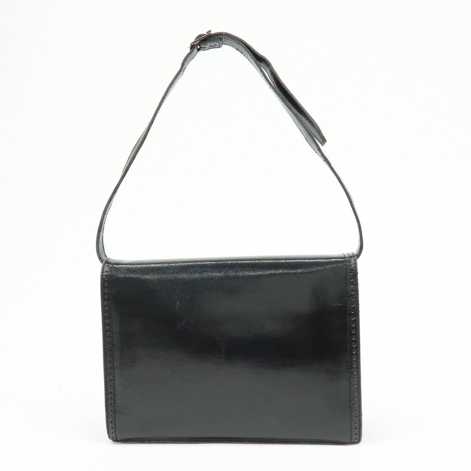 SAINT LAURENT PARIS Leather 2WAY Bag Hand Bag Shoulder Bag Black