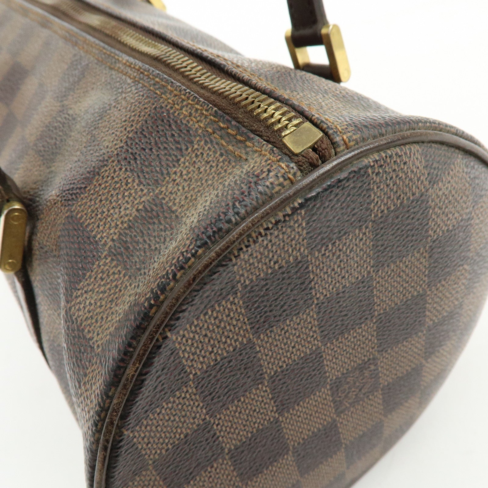Louis Vuitton Damier Ebene Papillon 30 Hand Bag Brown N51303