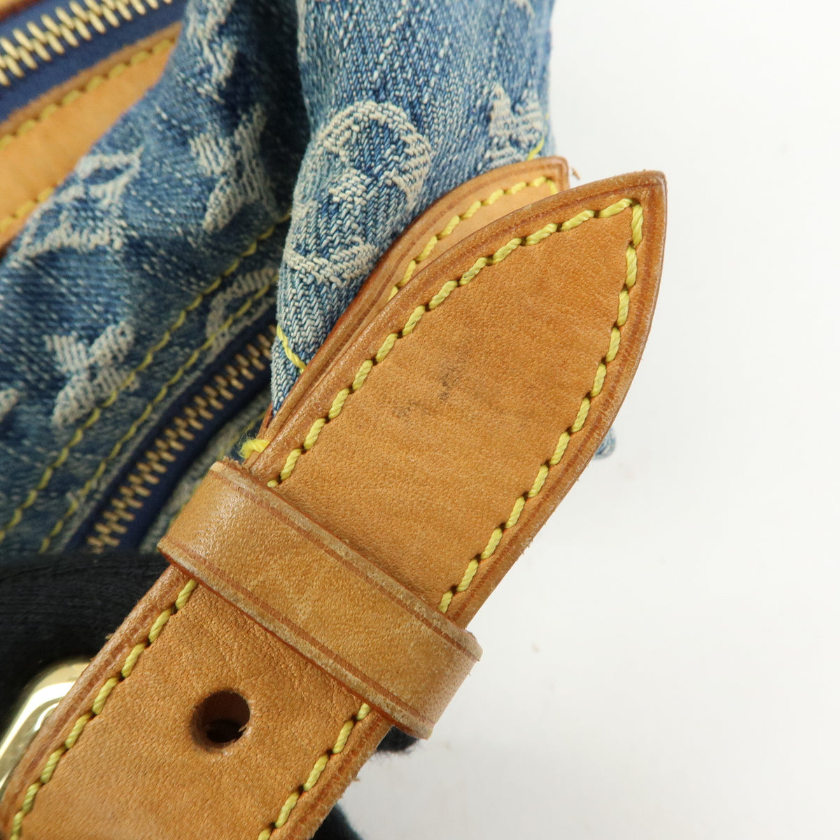 Louis Vuitton Monogram Denim Baggy GM Shoulder Bag Blue M95048