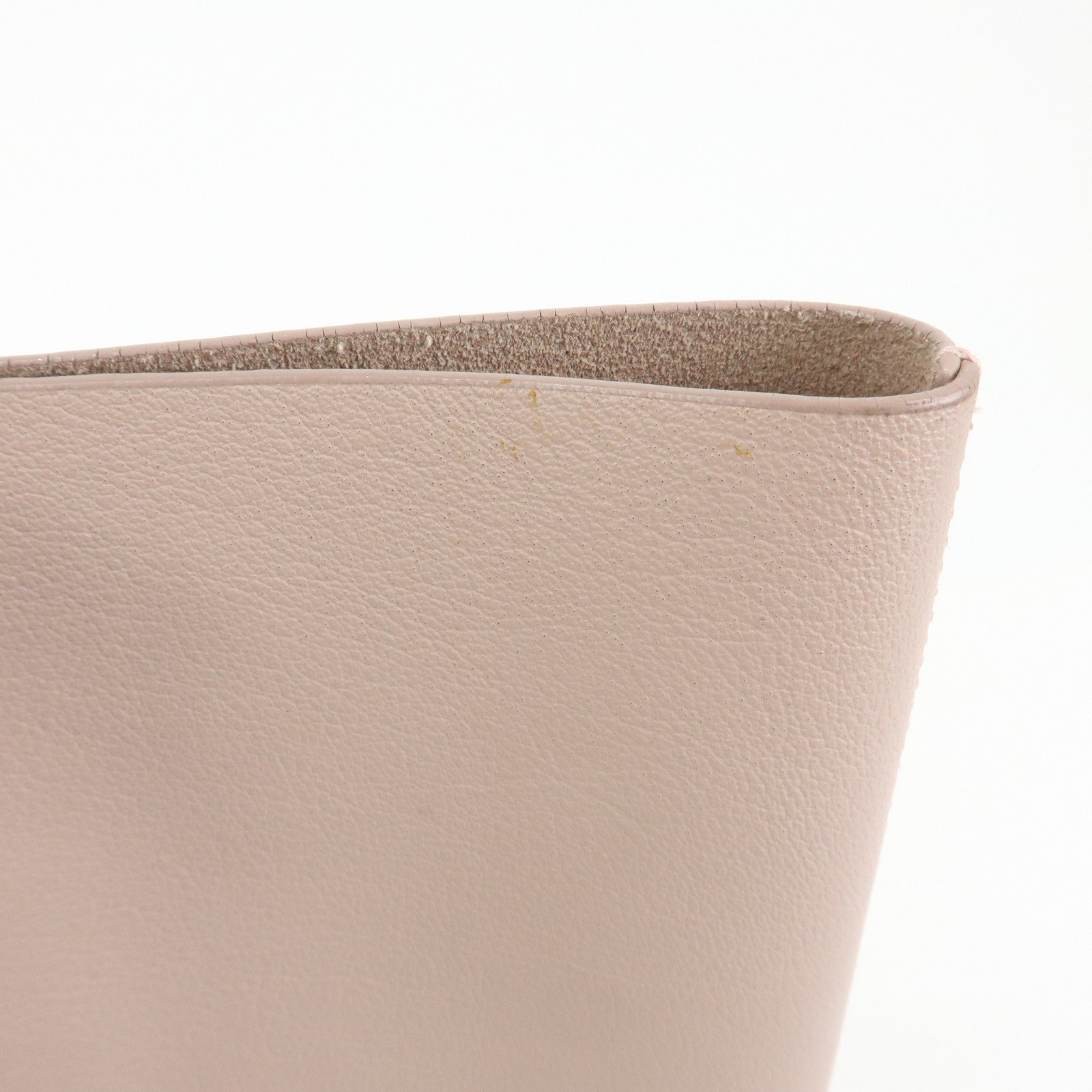 SAINT LAURENT PARIS Casandra Leather Tote Bag Shoulder Bag Pink Beige